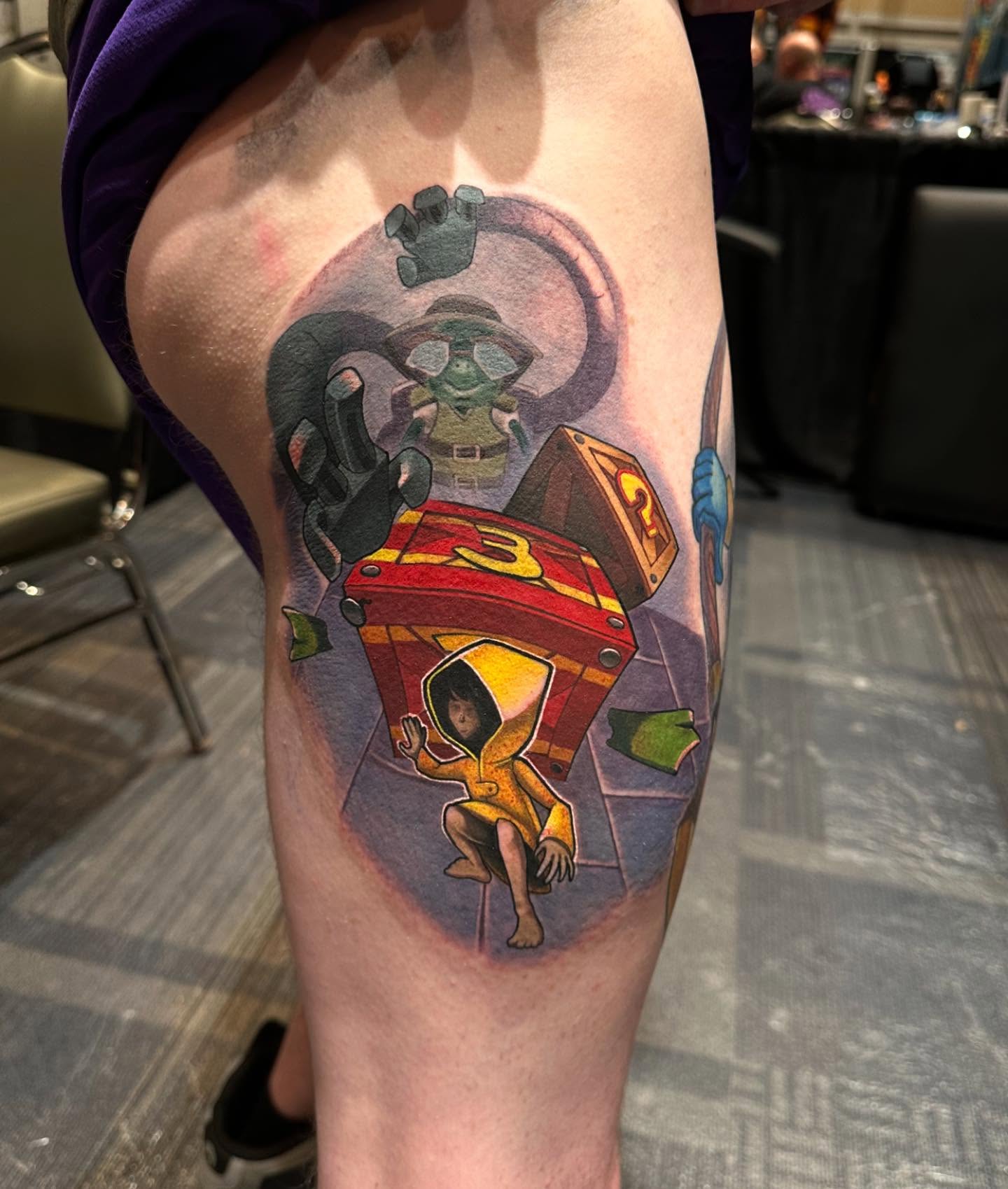 Tattoo by @jaredboothtattoos — realism, dotwork