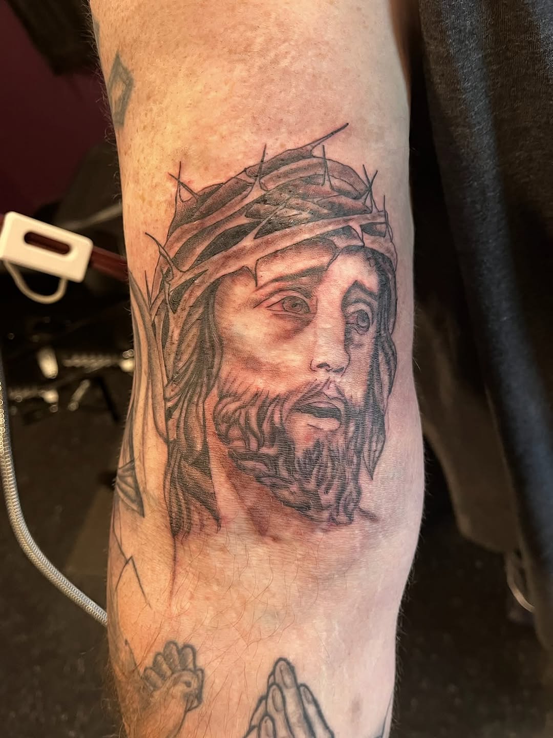 Tattoo by @boeshane — black_and_grey, realism