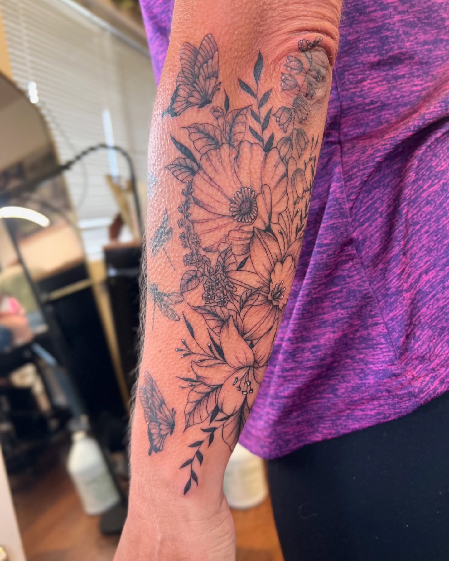 Tattoo by @chrystynamariee — black_and_grey