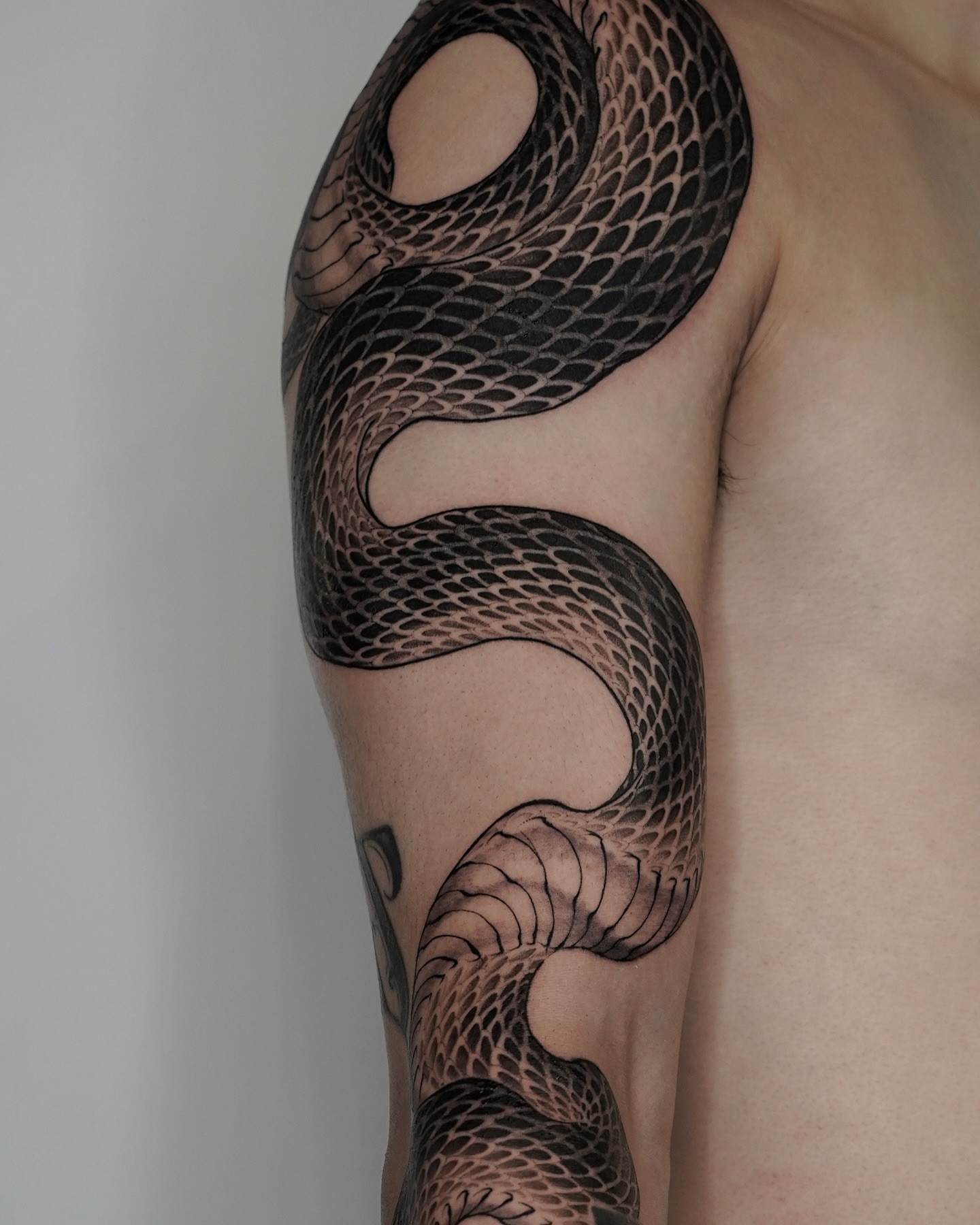Tattoo by @think_tatt — black_and_grey, realism