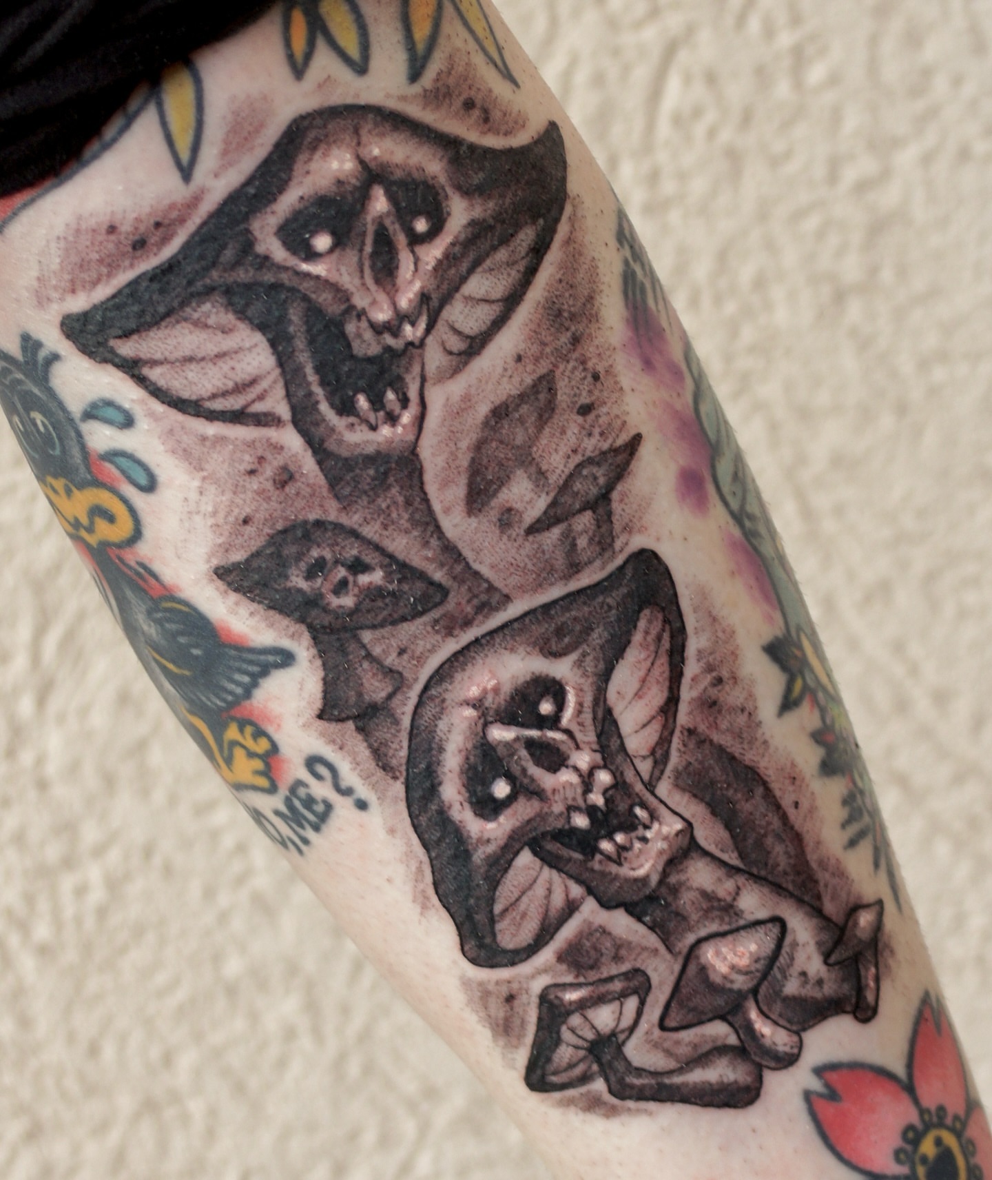 Tattoo by @bloodstonetattoos — american_traditional, dark_realism
