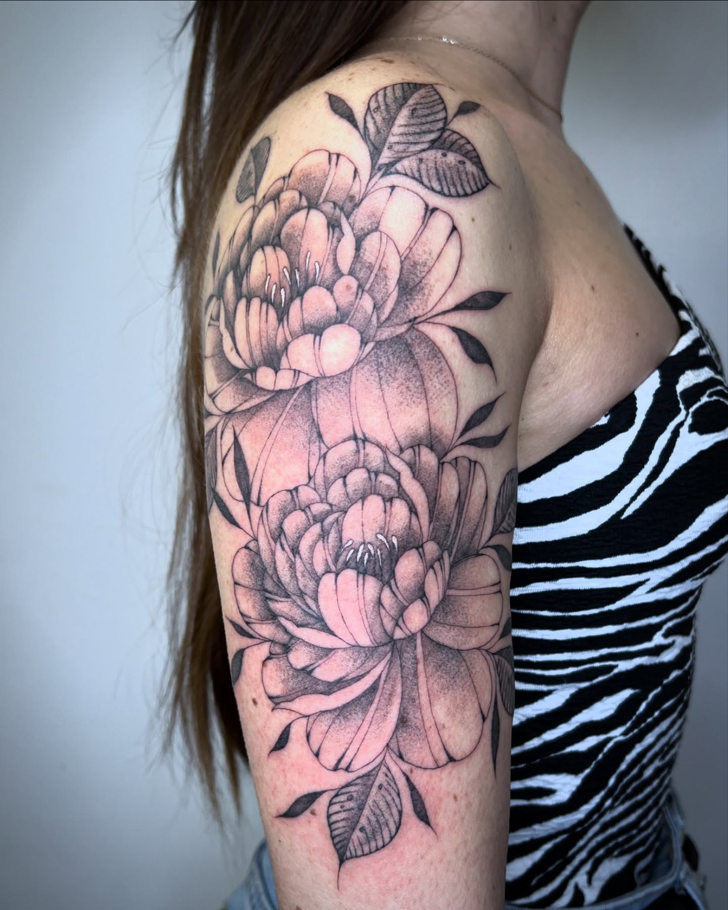 Tattoo by @courtneylloydtattoos — dotwork, realism