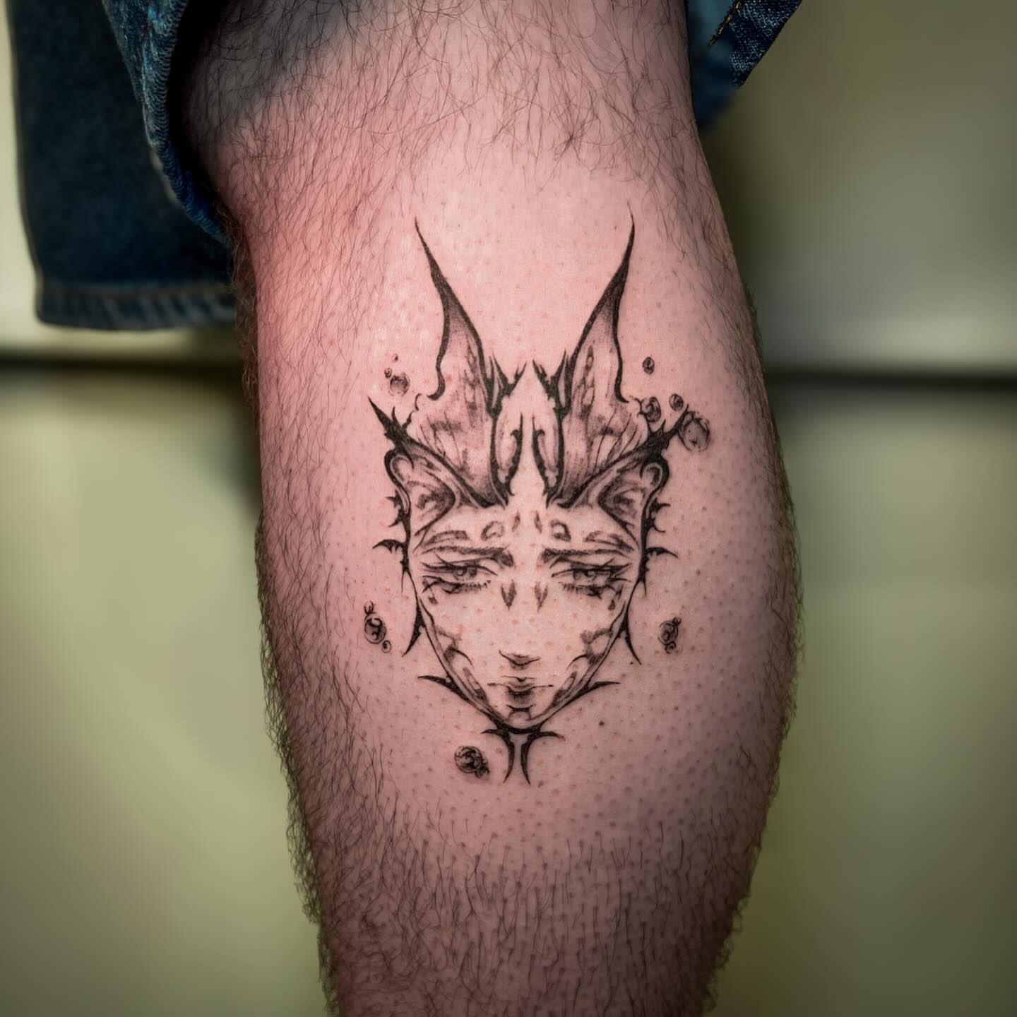 Tattoo by @dreamrealm — dotwork, dark_realism