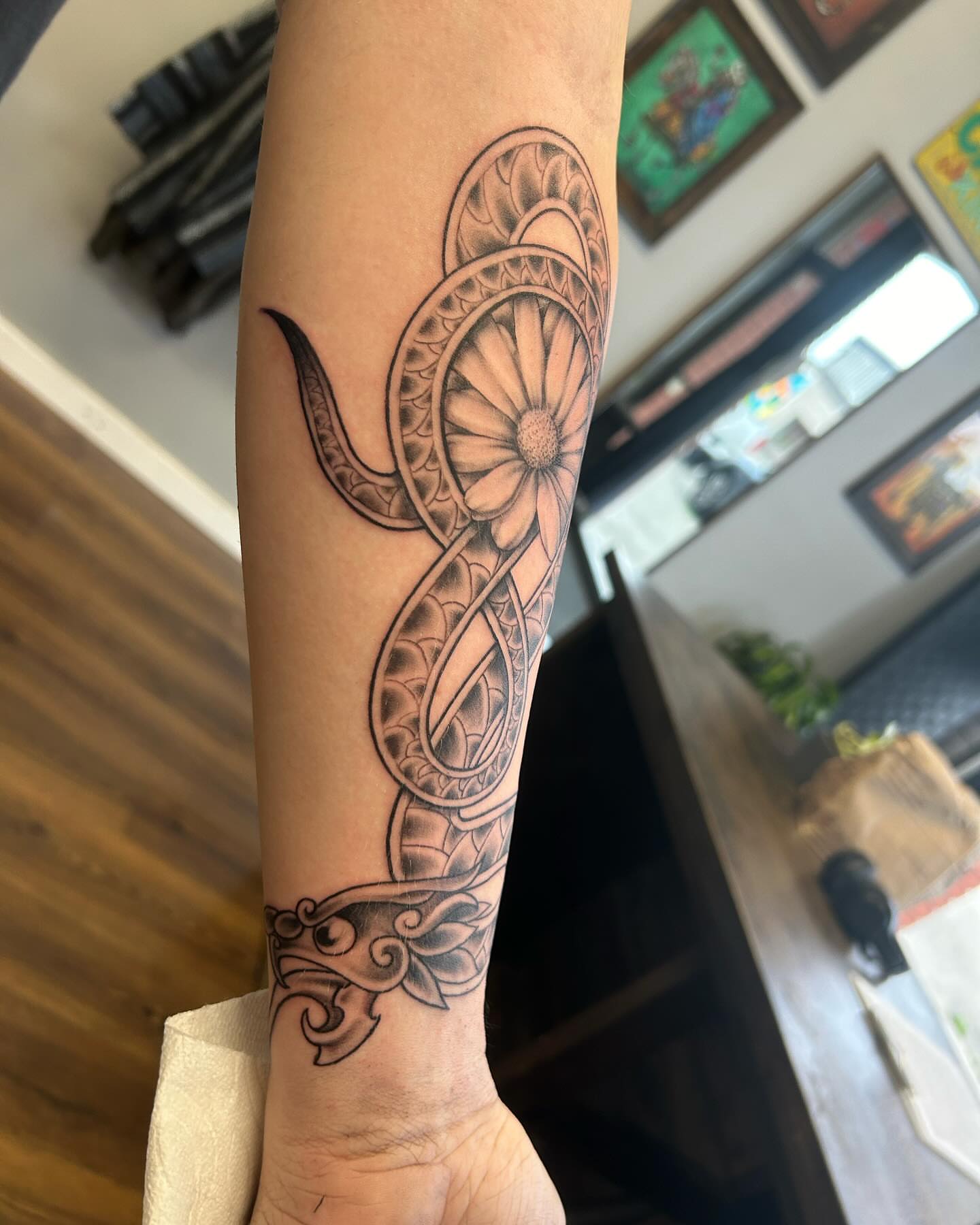 Tattoo by @camdentuttletattoos — black_and_grey