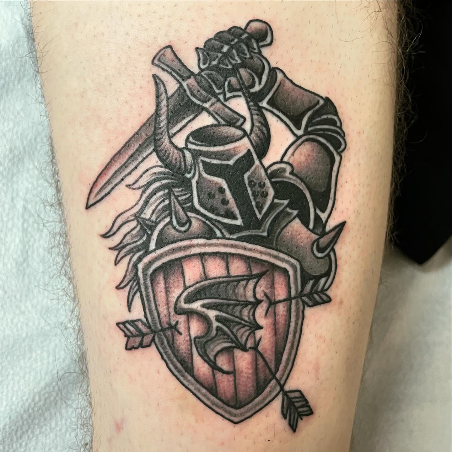 Tattoo by @electric_phantom — black_and_grey