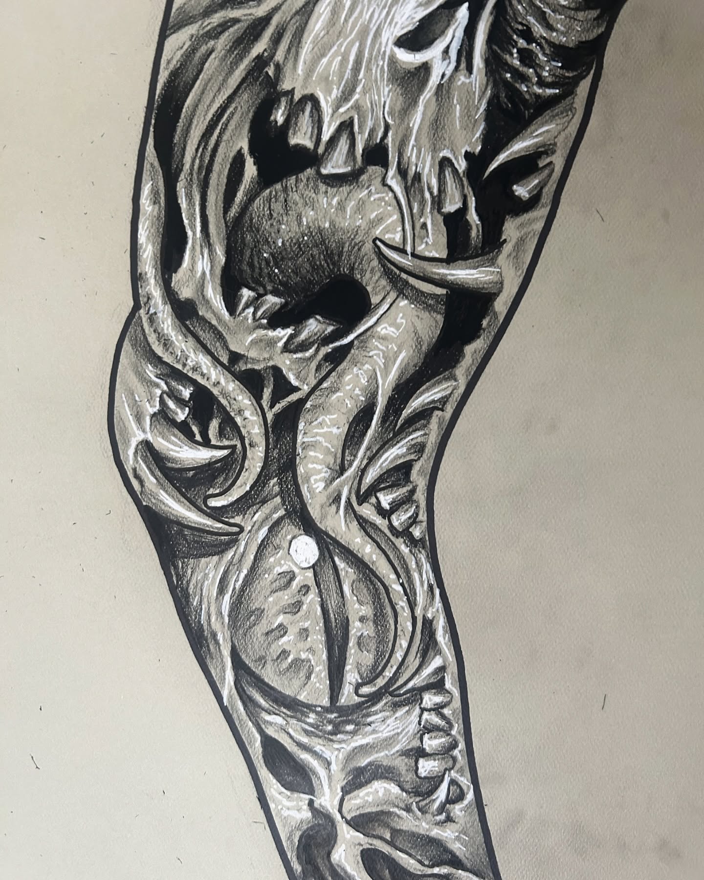 Tattoo by @austin_megallon — black_and_grey