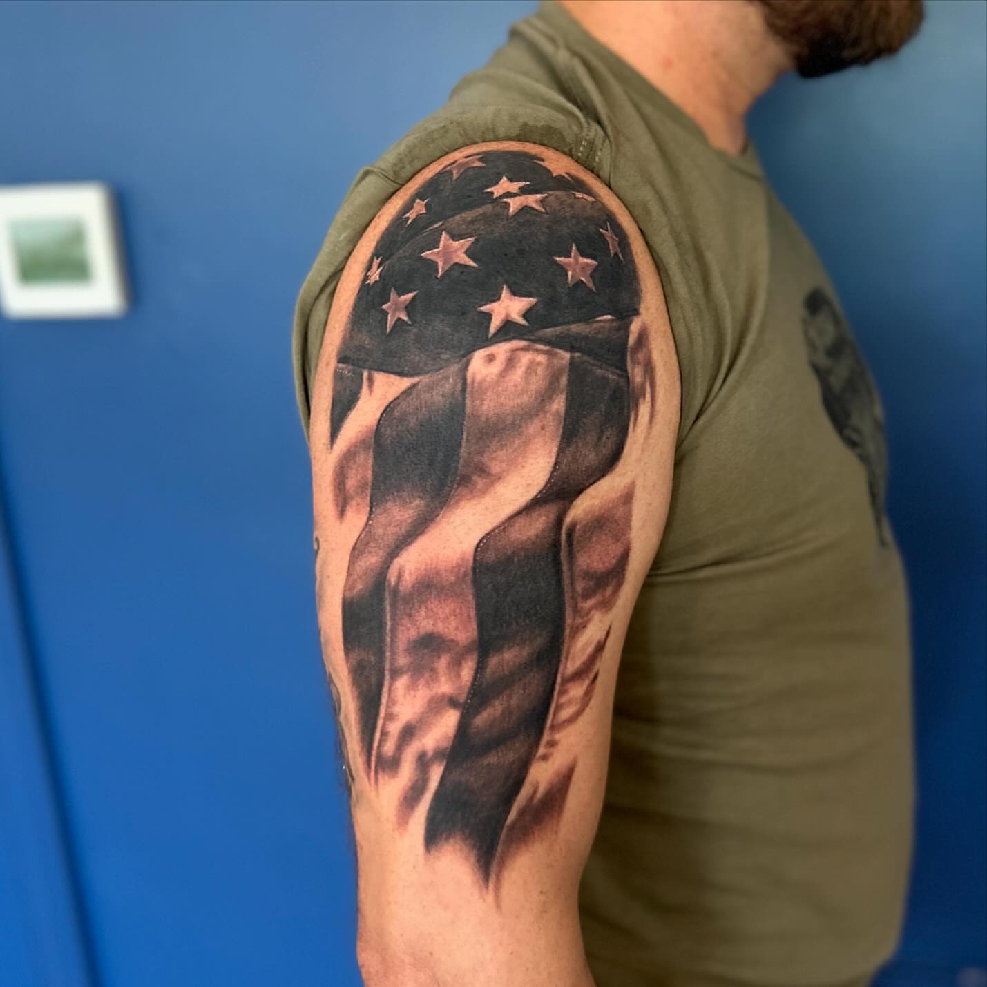 Tattoo by @wattsy.tattoos — black_and_grey