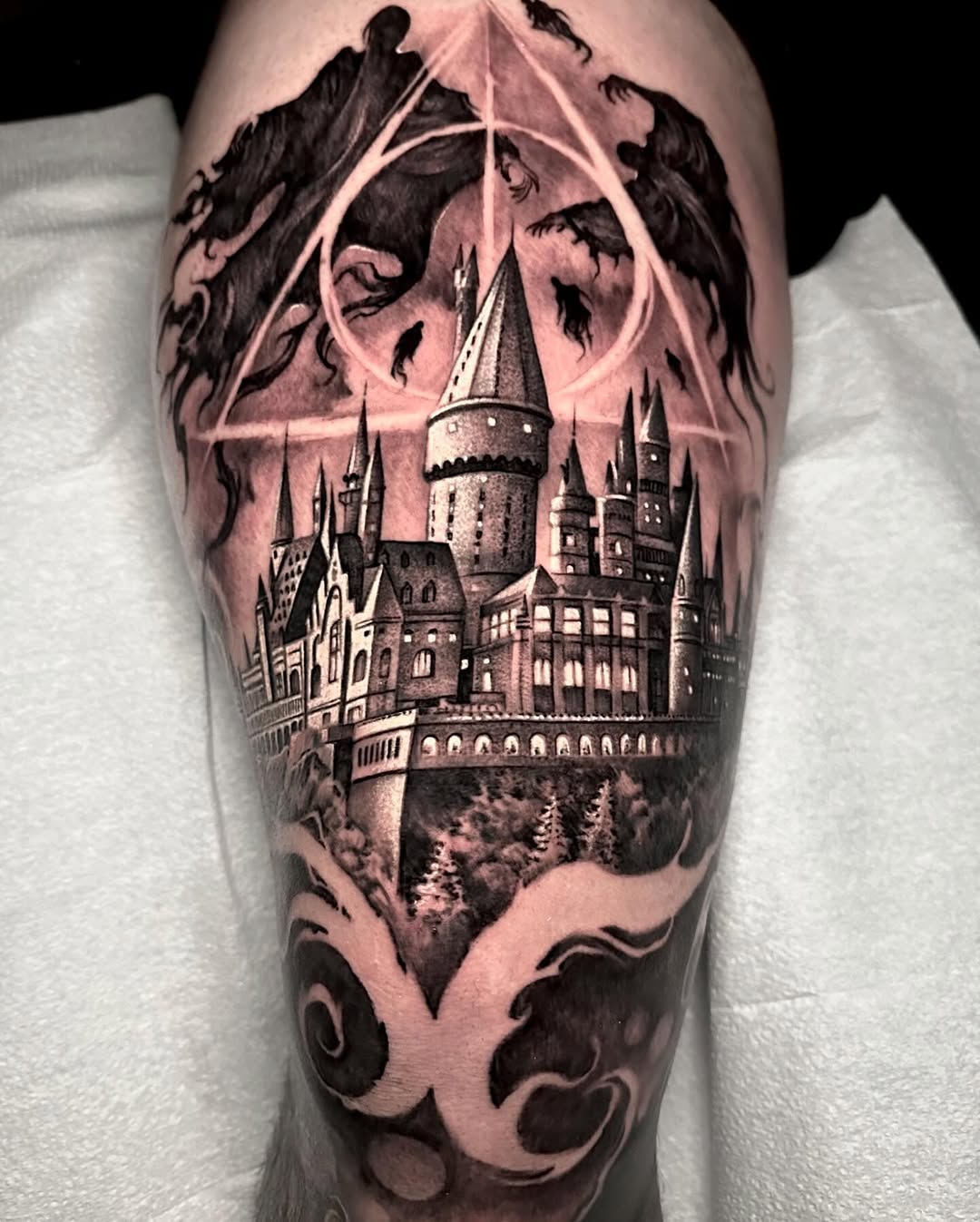 Tattoo by @gabejensentattoos — realism, black_and_grey