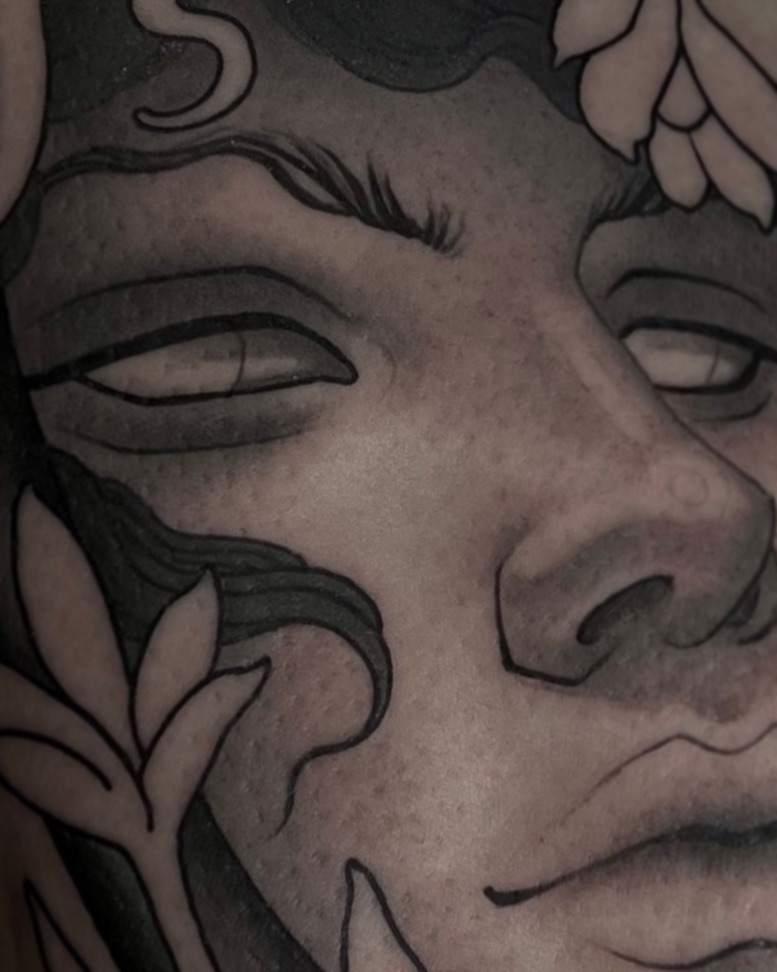 Tattoo by @madaciide — black_and_grey, realism