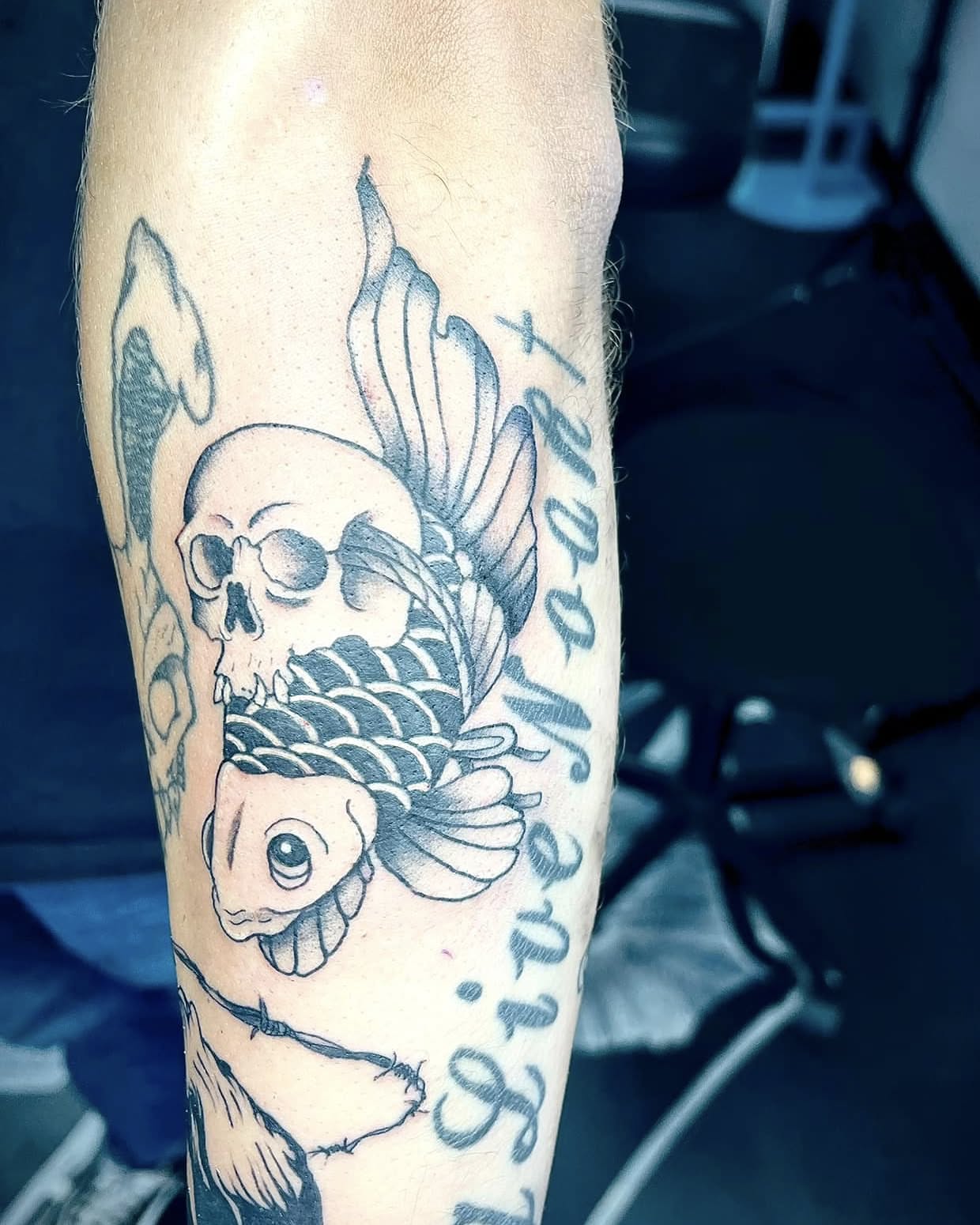 Tattoo by @beasttexas_studios — american_traditional, black_and_grey