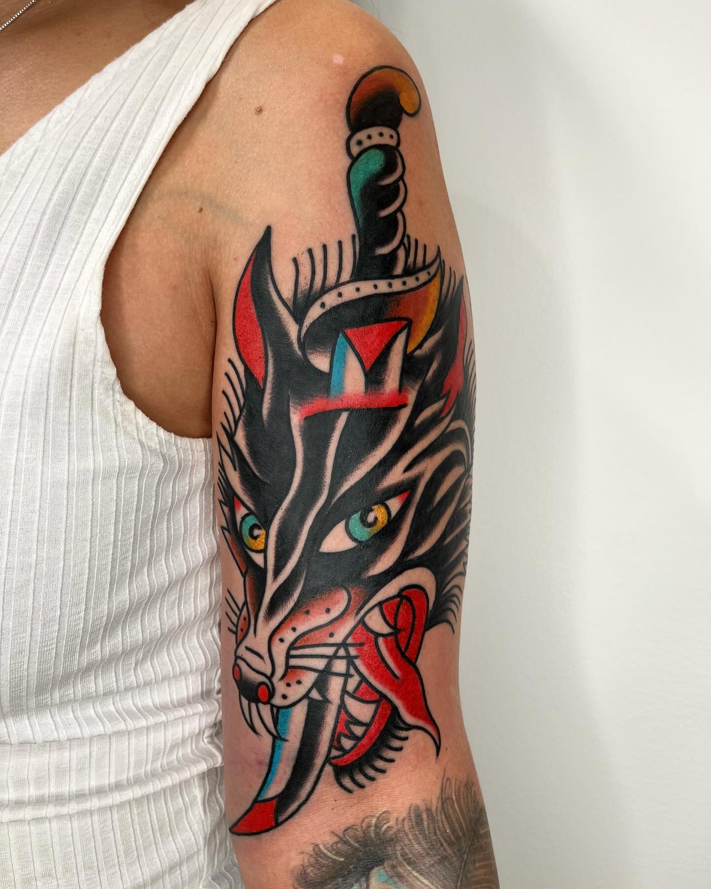 Tattoo by @zaktats — american_traditional, dotwork