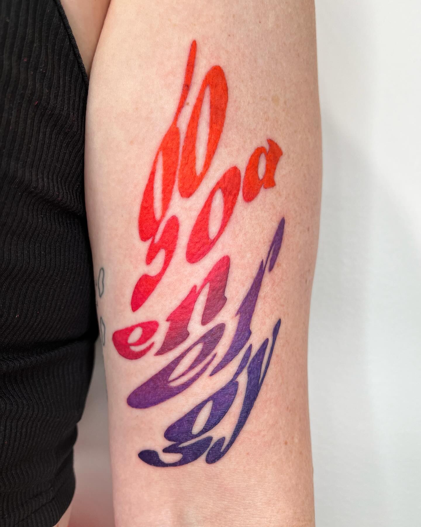 Tattoo by @zaktats — lettering_script