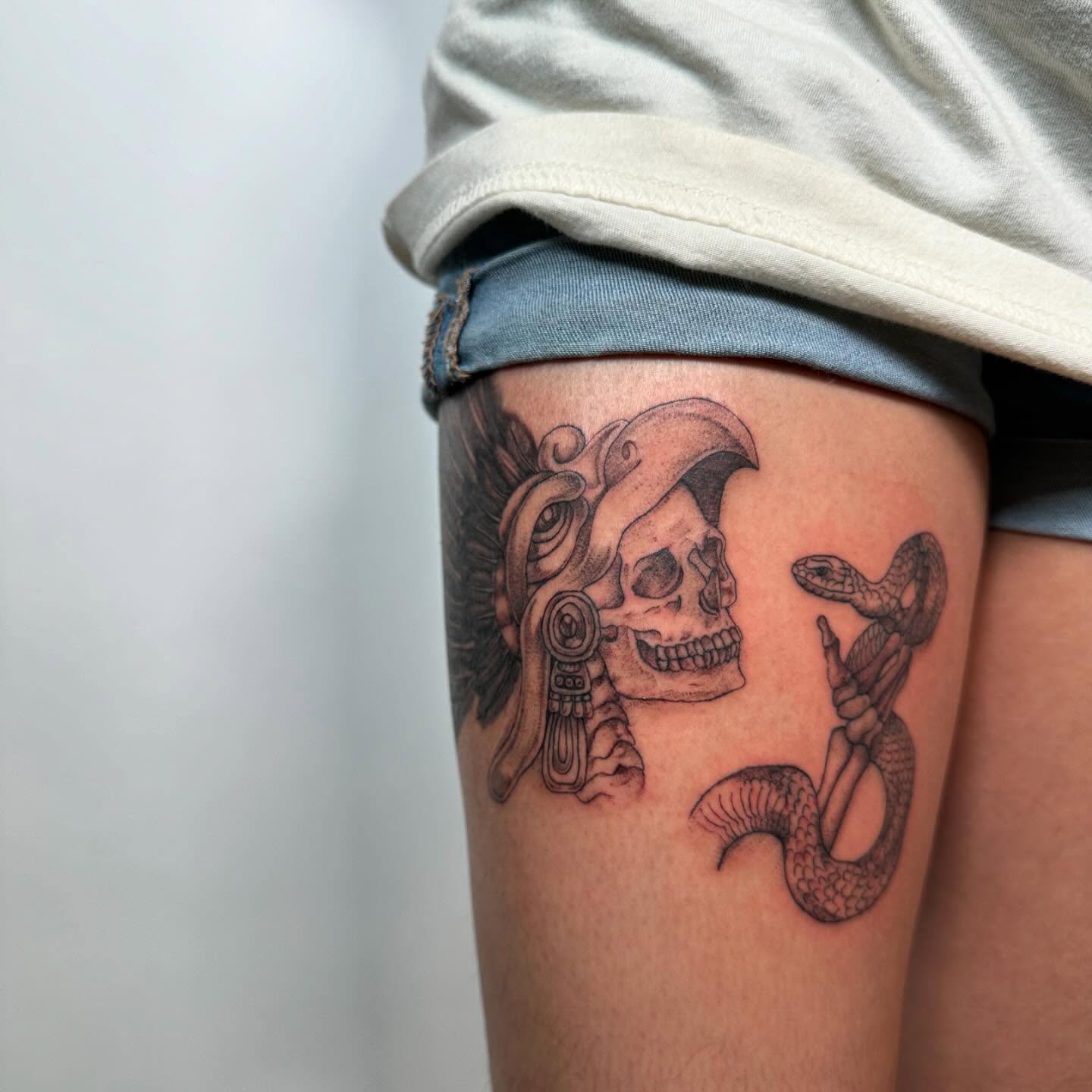 Tattoo by @vileinkzz โ black_and_grey, realism