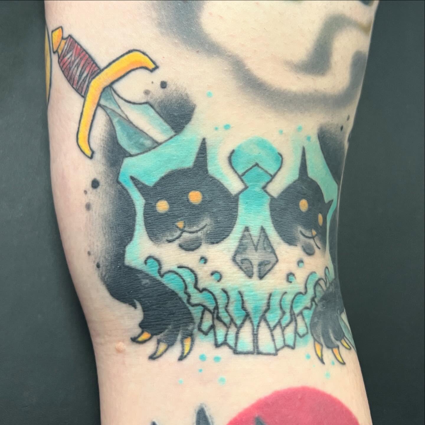 Tattoo by @christopher_vaughn_gay — american_traditional, dotwork