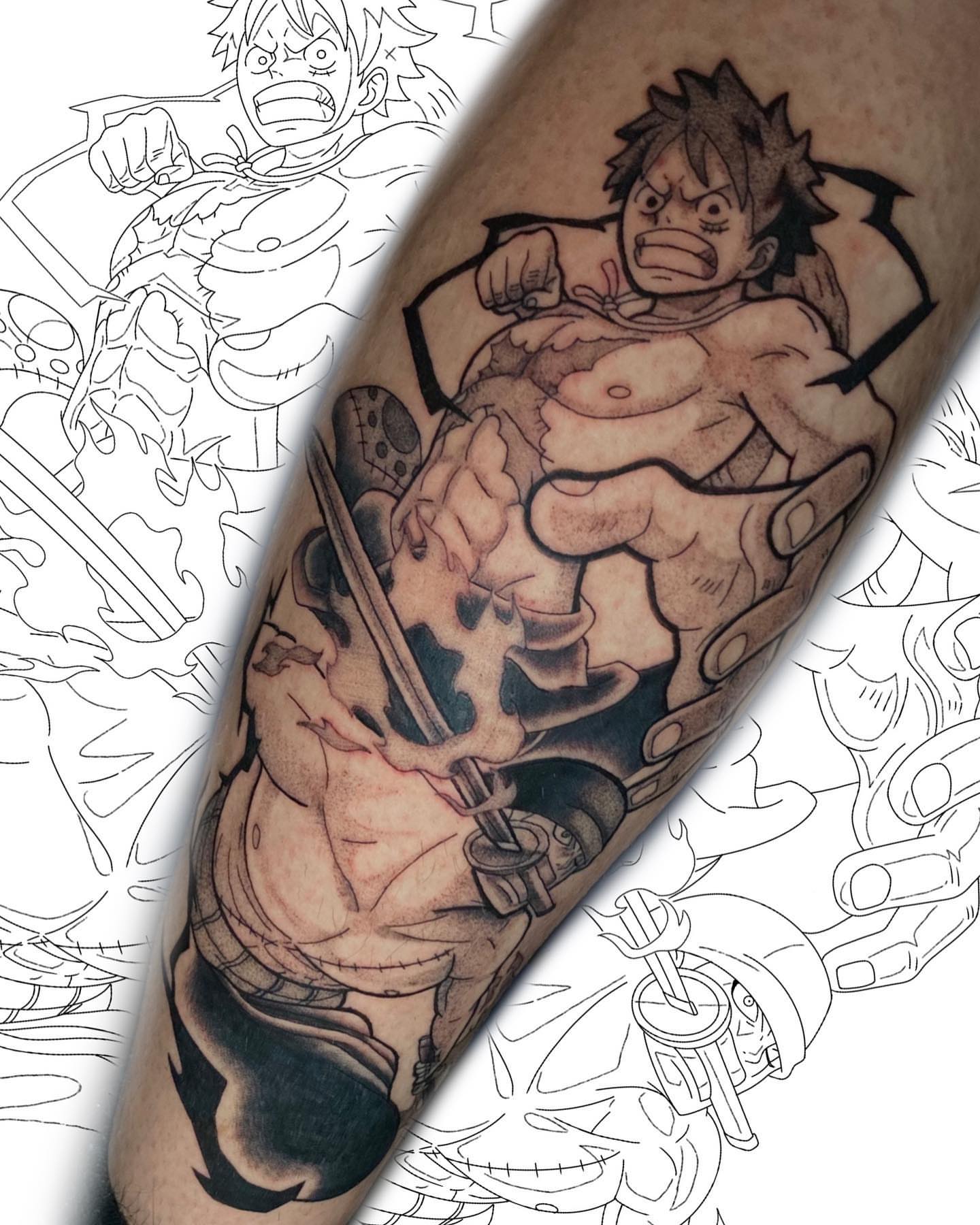Tattoo by @llijah — anime