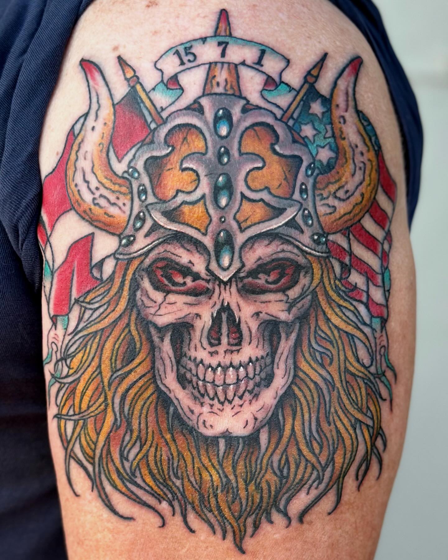 Tattoo by @bryanhumphries_ — american_traditional, dotwork