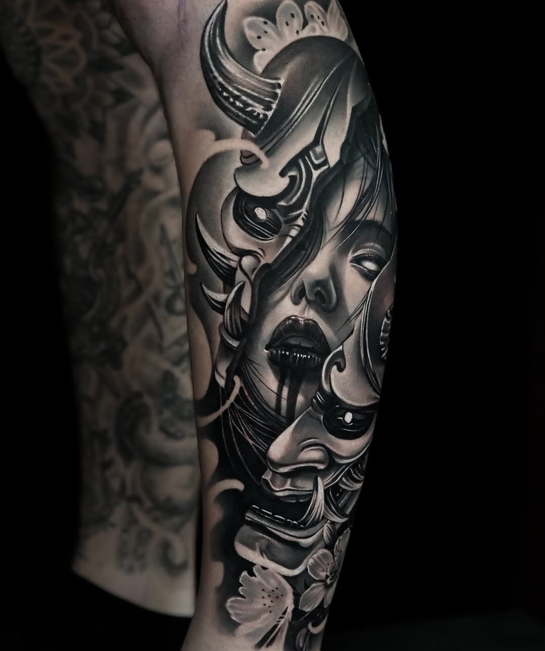 Tattoo by @hiramksas — black_and_grey, realism
