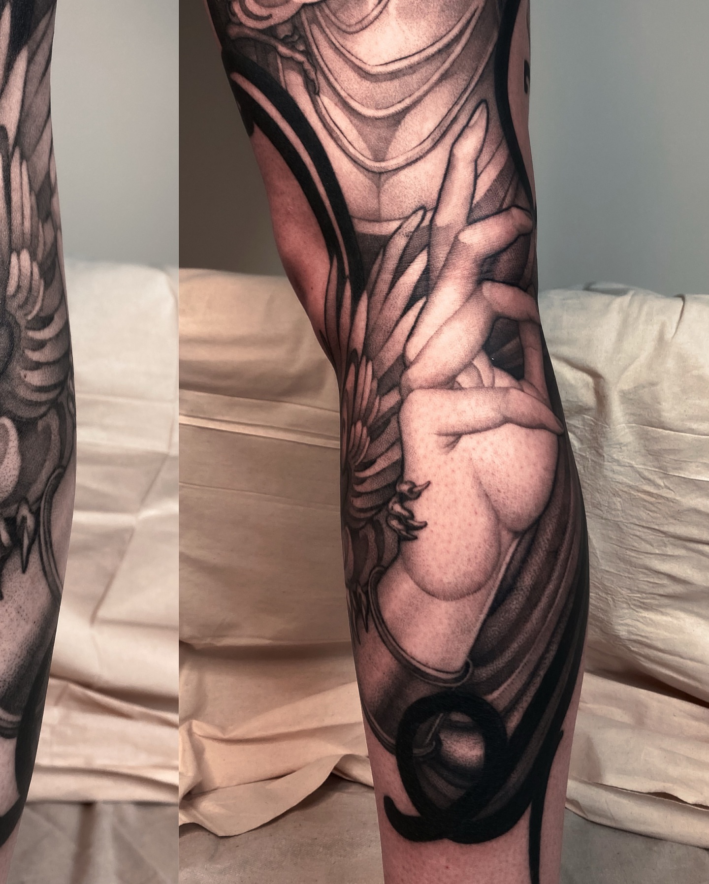 Heart and hands realism tattoo on the forearm by Tattoo artist in Charlotte,NC
