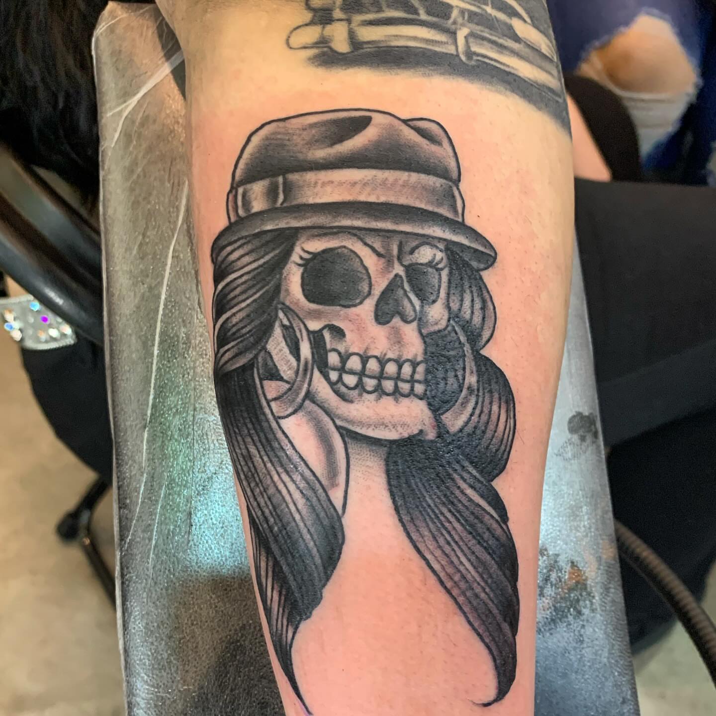 Tattoo by @dvasqueztattoo — black_and_grey, realism