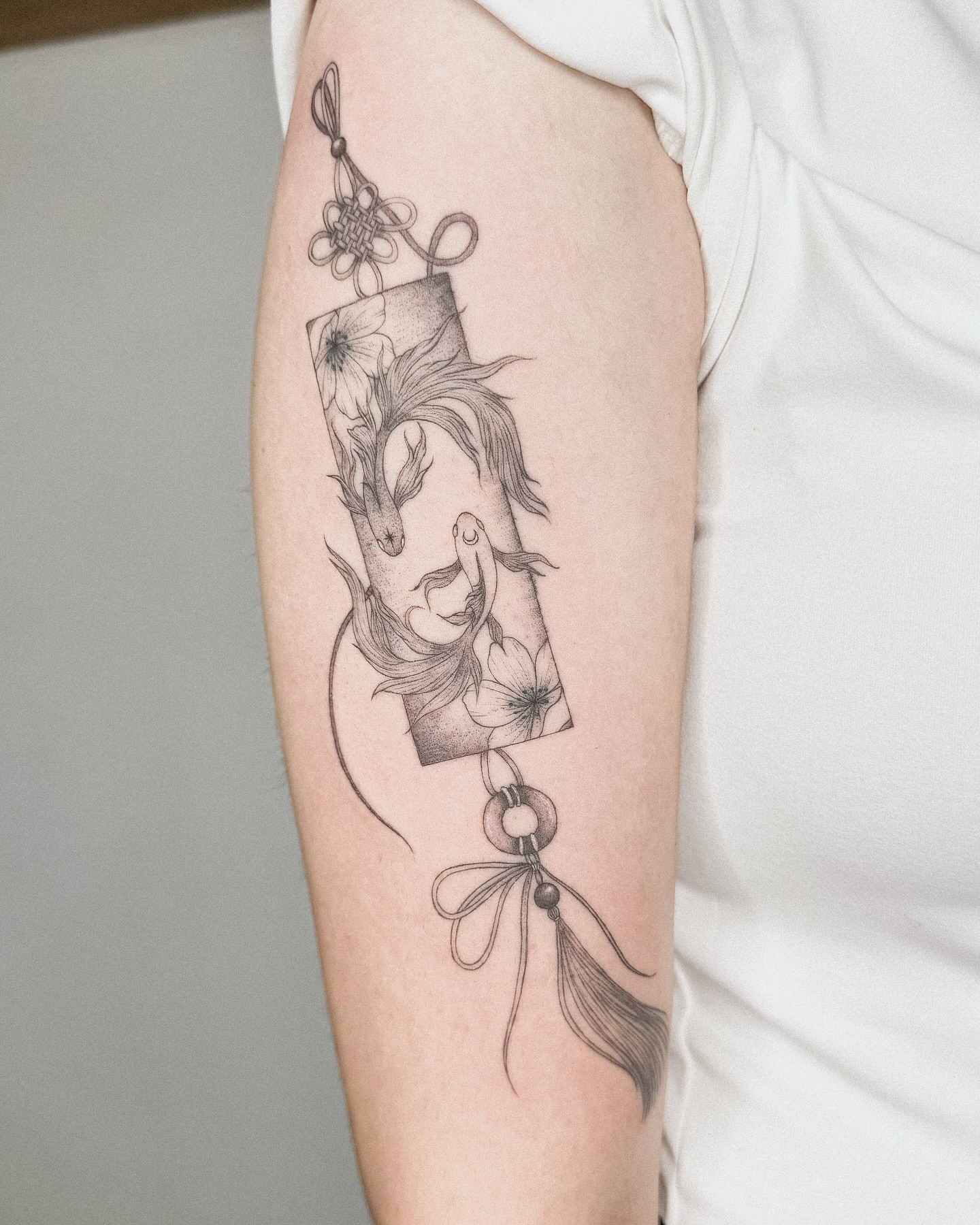 Tattoo by @inkedwithco — dotwork, black_and_grey