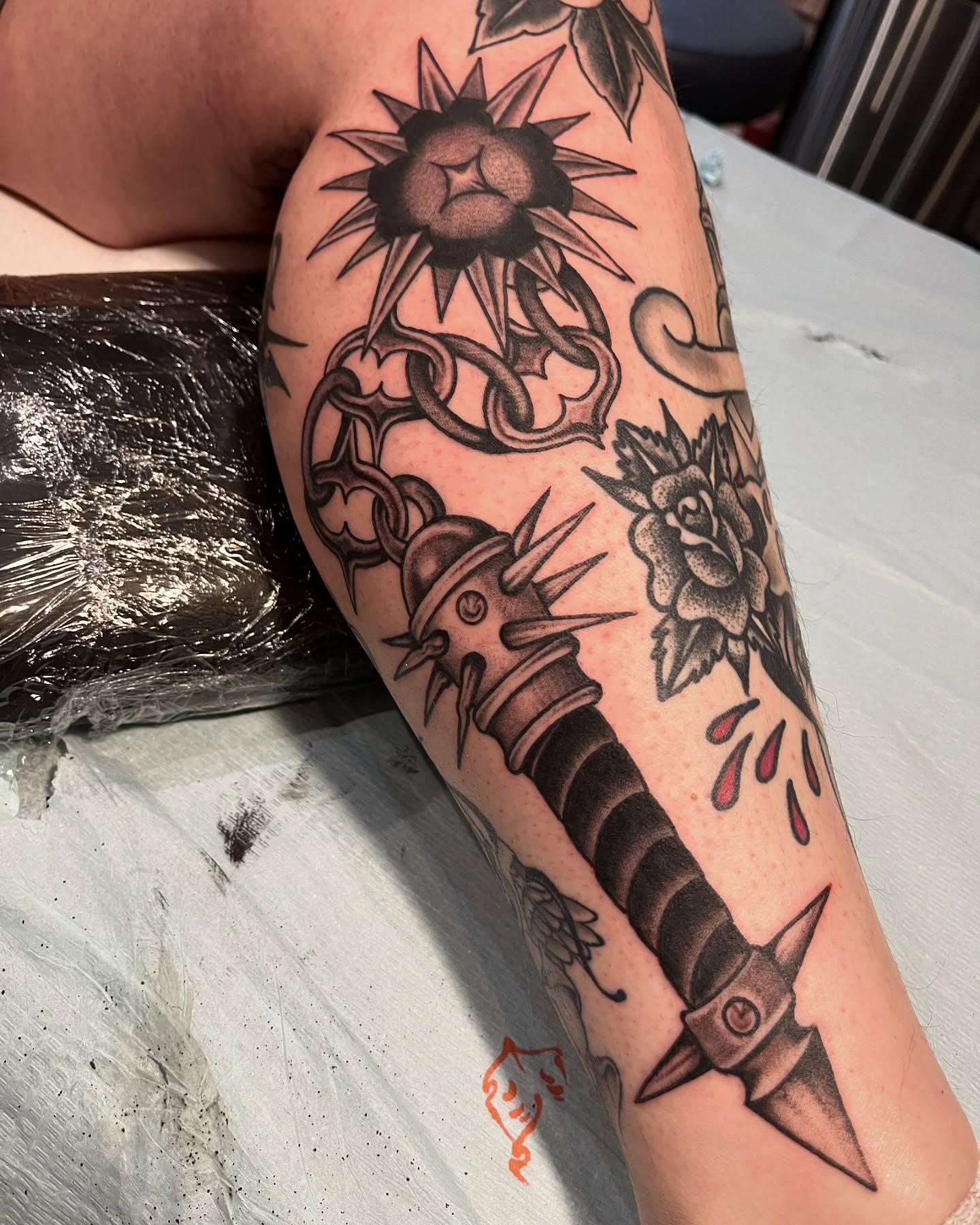 Tattoo by @zlctattoo — american_traditional, dotwork