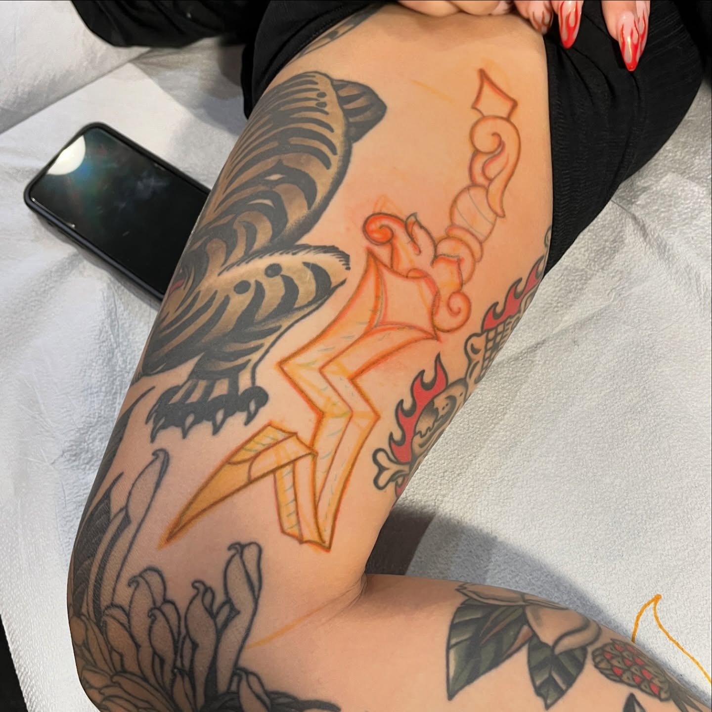 Tattoo by @zlctattoo — american_traditional, black_and_grey