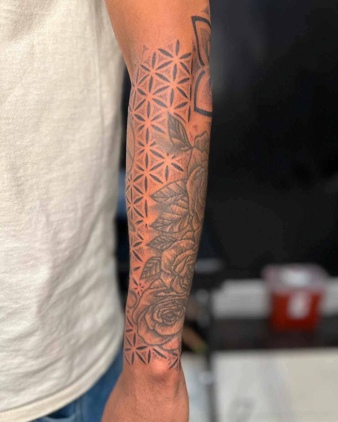 Tattoo by @av_tatts — geometric, black_and_grey