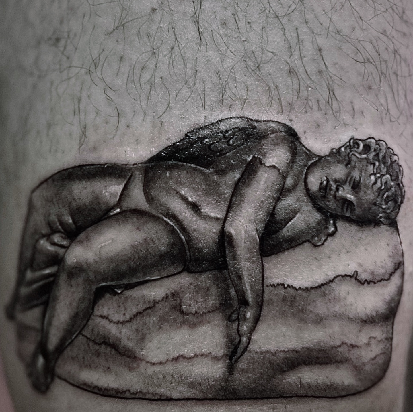 Tattoo by @ragingmaddie — black_and_grey