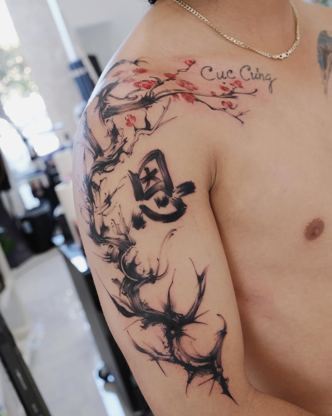 Tattoo by @mj_inkflow — blackwork, lettering_script