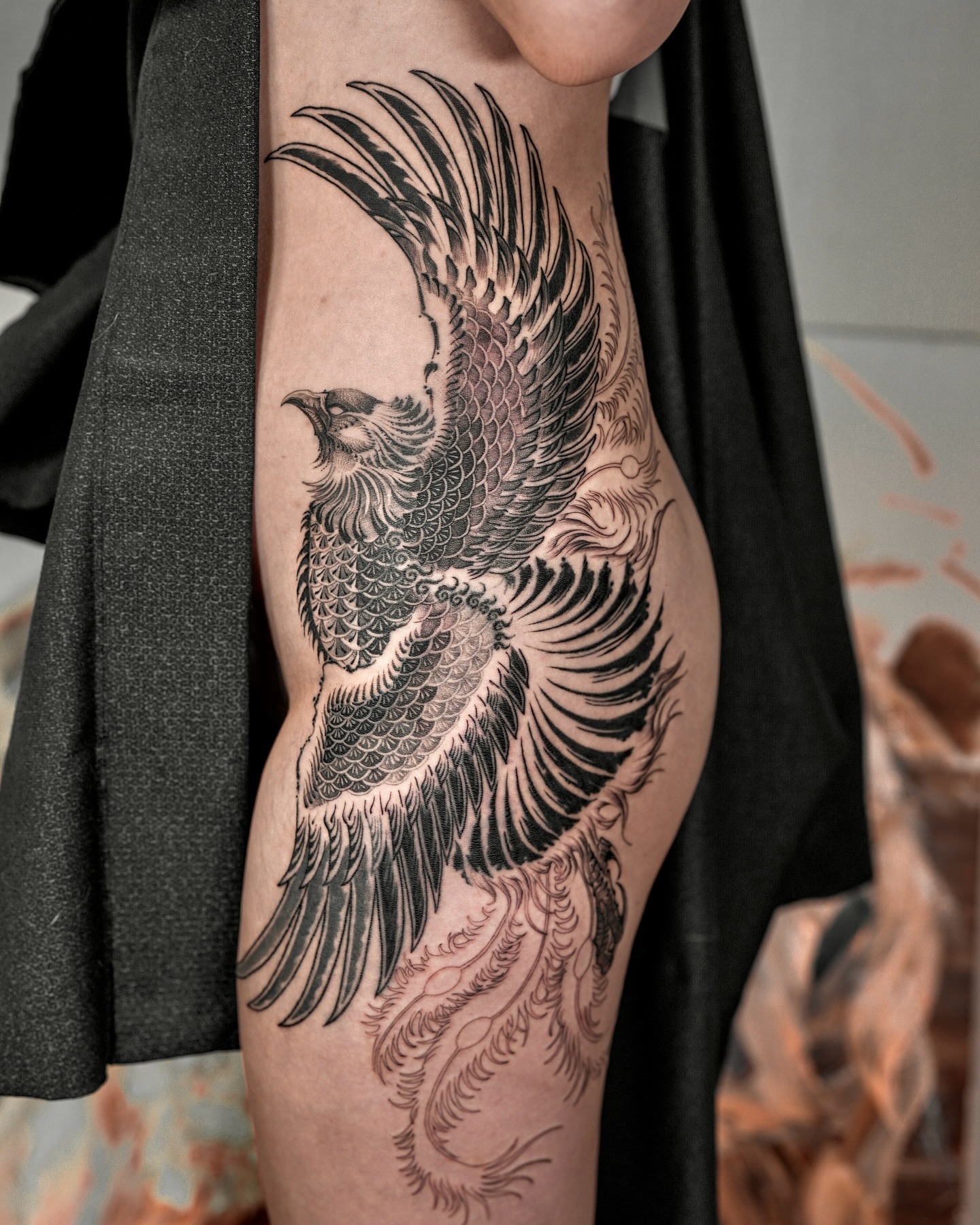 Tattoo by @a_flow_to — black_and_grey