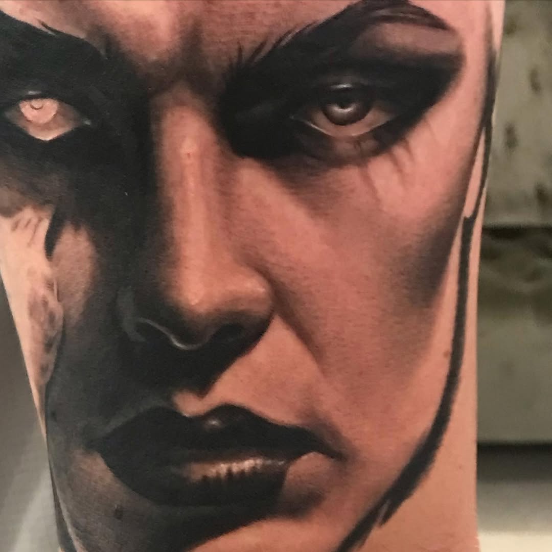 Portrait of a woman realism tattoo on the forearm by @doctorze