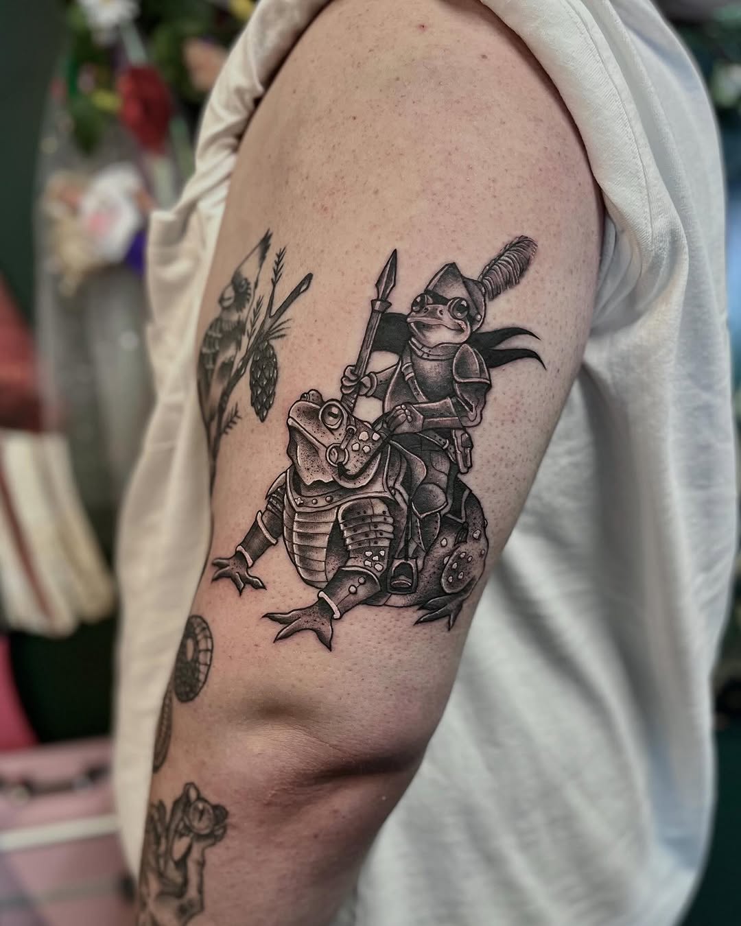Tattoo by @irememberthealamo โ black_and_grey, realism