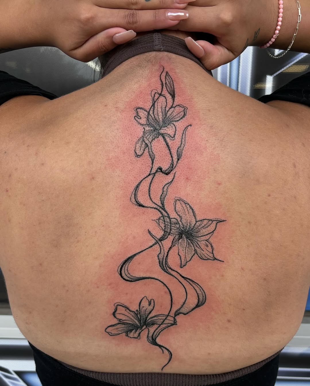 Tattoo by @ares_rhodestattoo — fine_line, black_and_grey