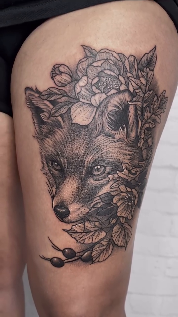 Tattoo by @laneybtattoos — realism, black_and_grey
