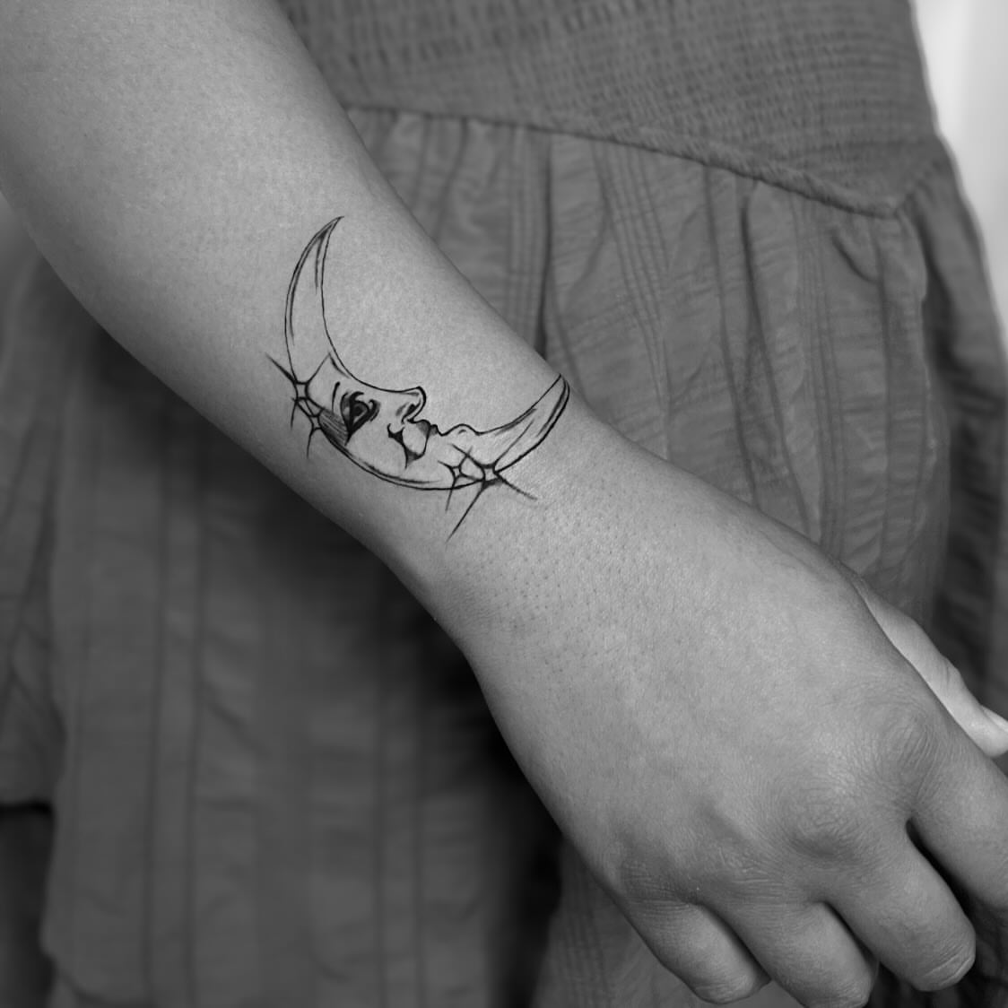 Tattoo by @dreamrealm — black_and_grey