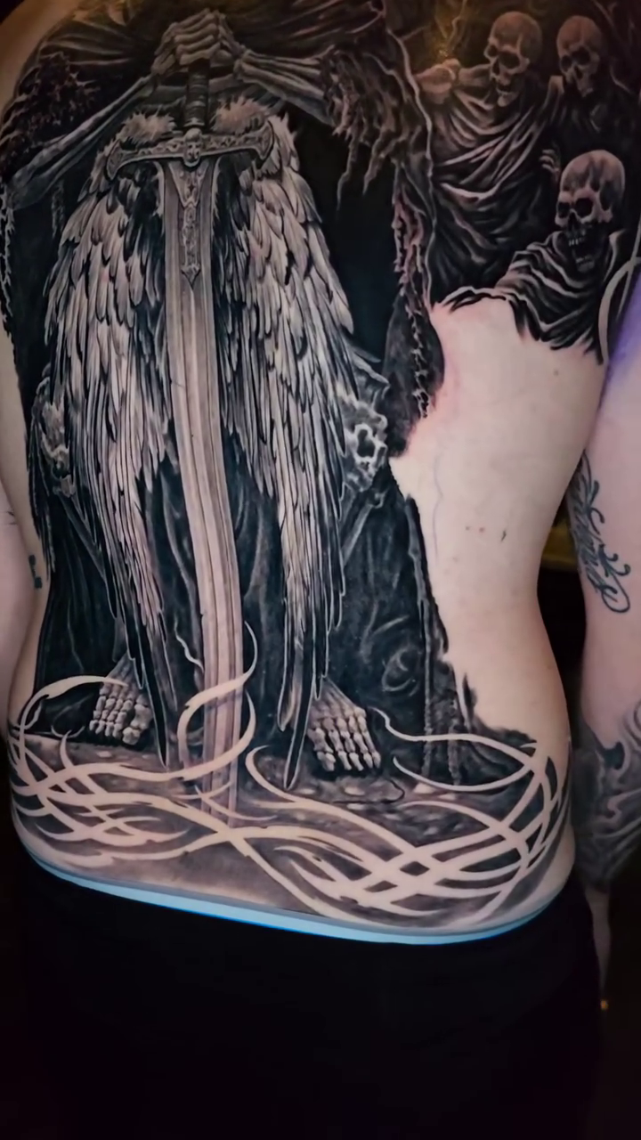 Tattoo by @47inked — dark_realism, black_and_grey