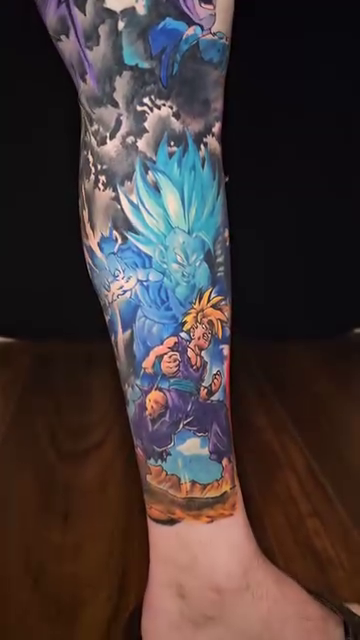 Tattoo by @johnniericotattoos — anime, trash_polka