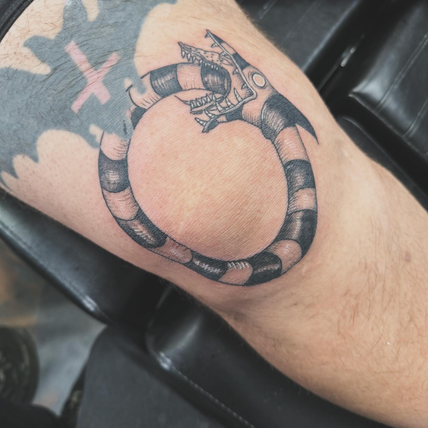 Tattoo by @kylehtattoo — black_and_grey