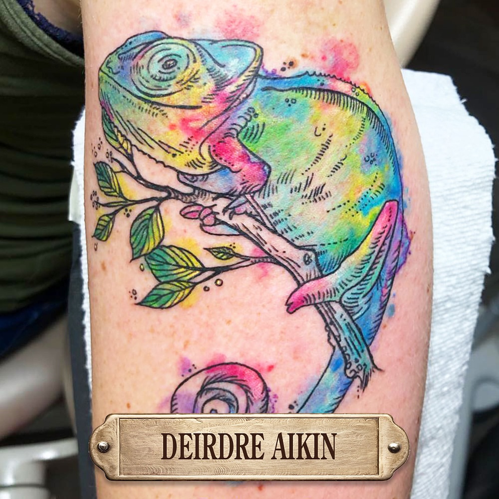 Tattoo by @deirdreaikin — watercolor