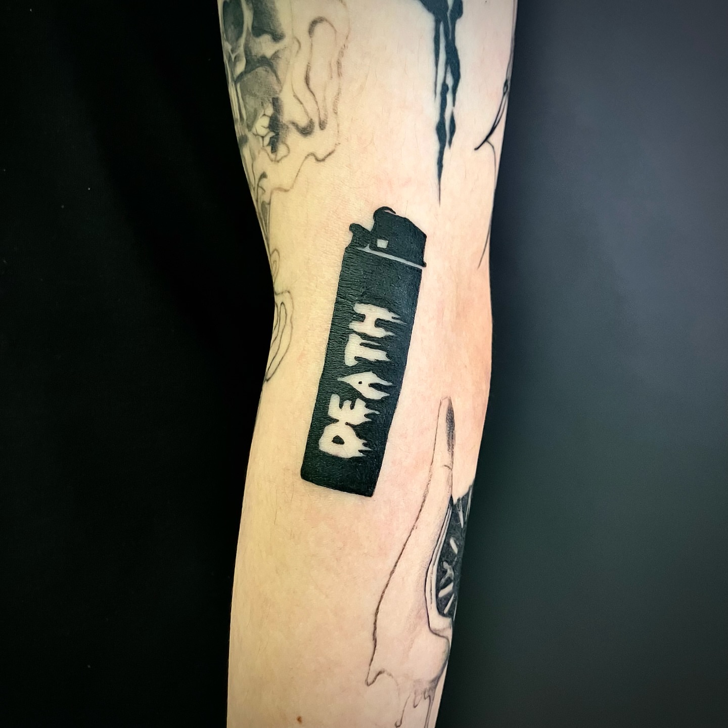 Tattoo by @stee_tt — black_and_grey