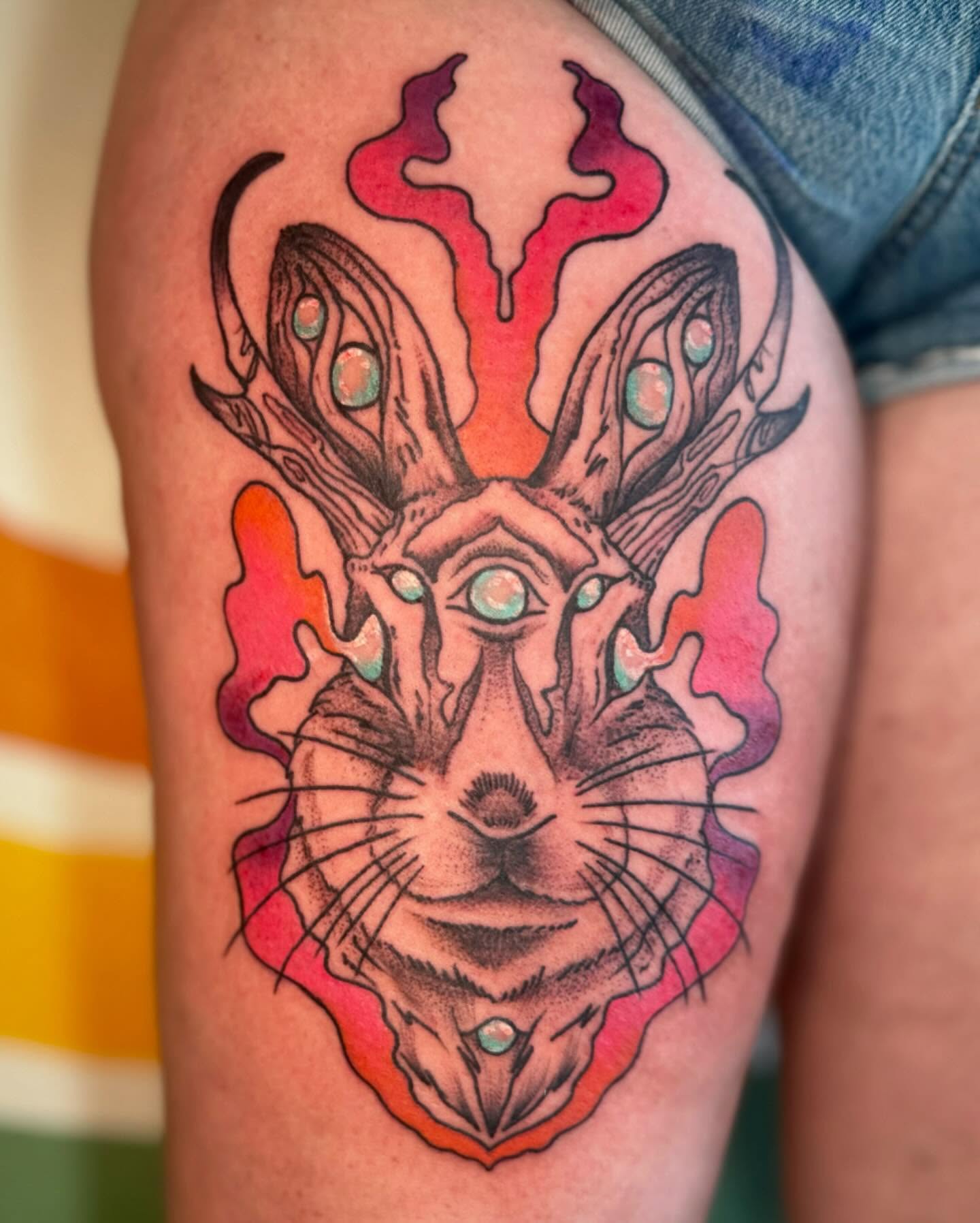 Tattoo by @sound_sanctuary_tattoos — geometric, surrealism