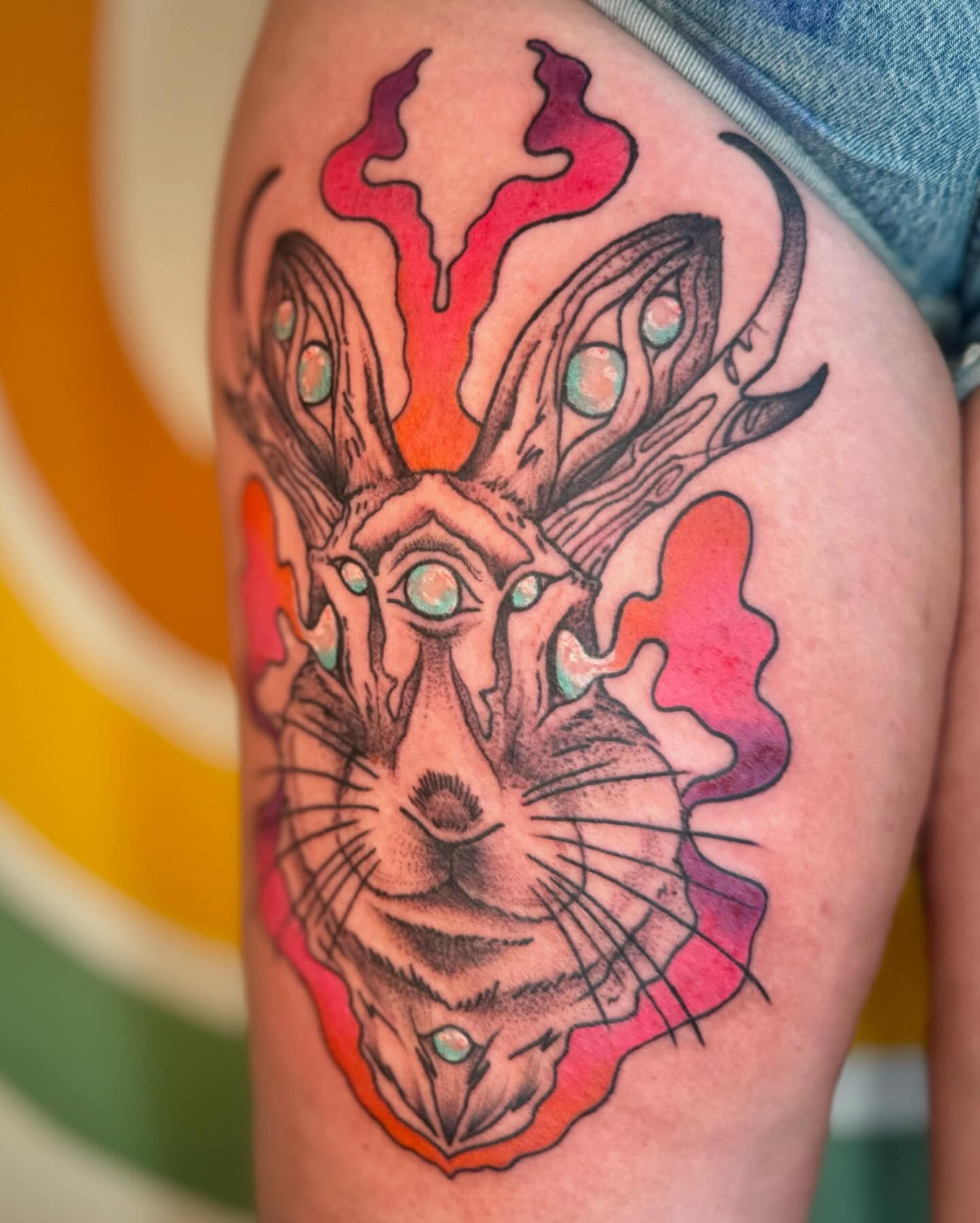 Tattoo by @sound_sanctuary_tattoos — geometric, surrealism