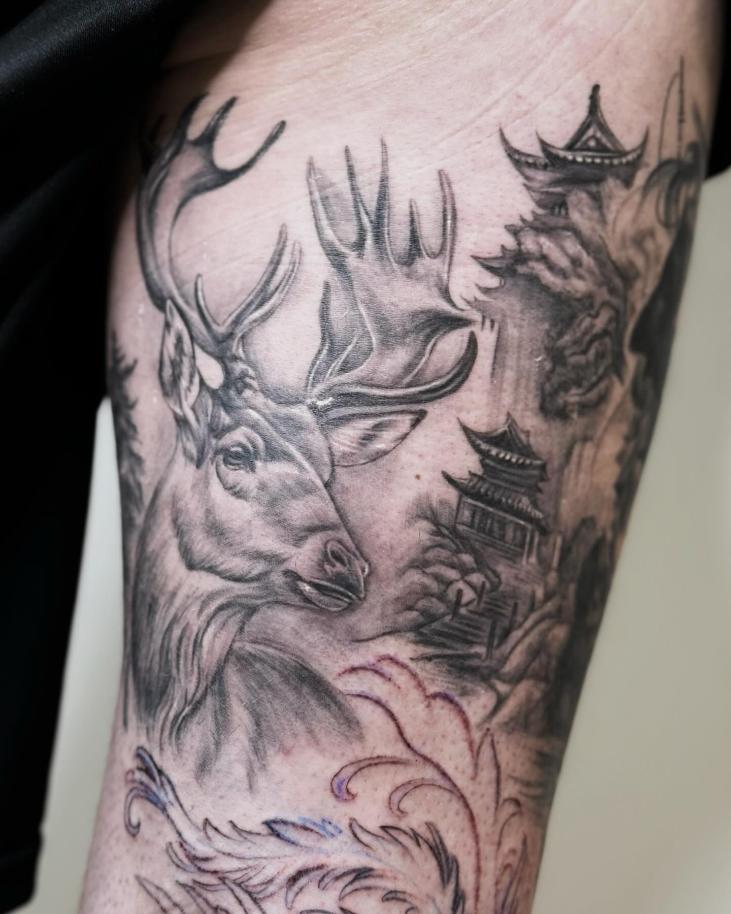 Tattoo by @tattooartistalina β black_and_grey, realism