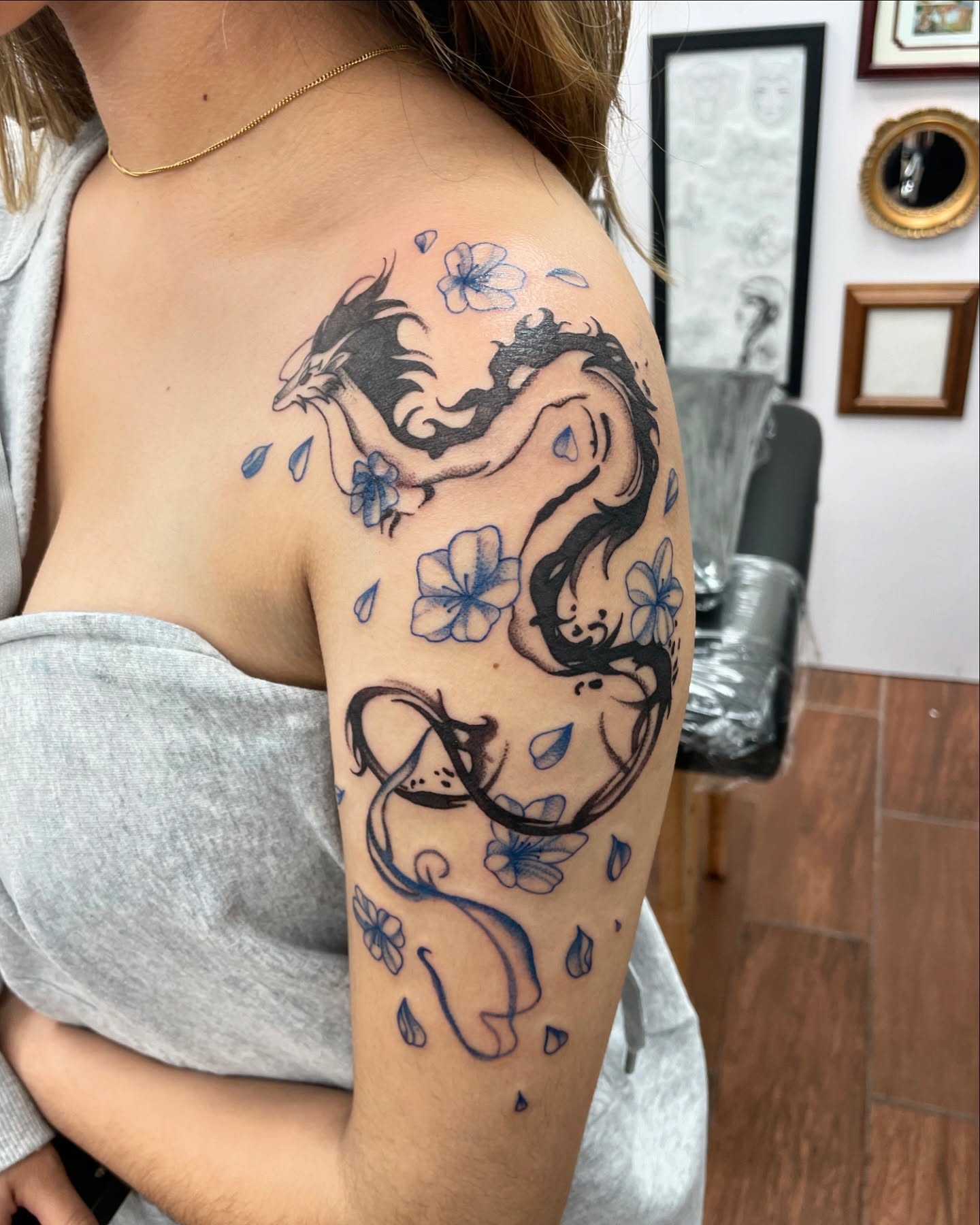 Tattoo by @dom.tattoos β new_school, dotwork