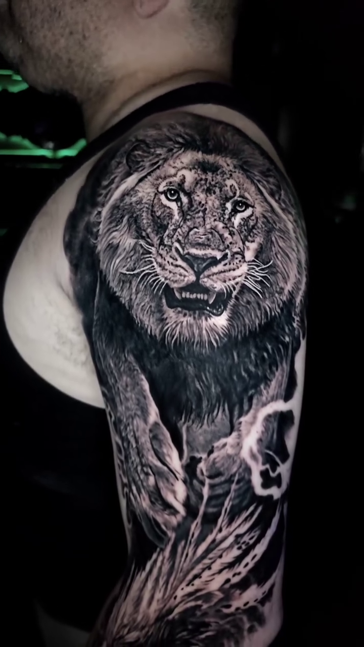 Tattoo by @47inked — realism, black_and_grey