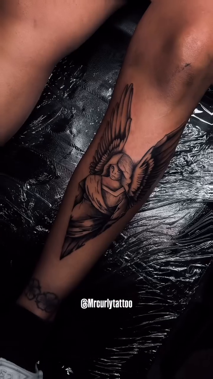 Tattoo by @mrcurlytattoo — black_and_grey, realism