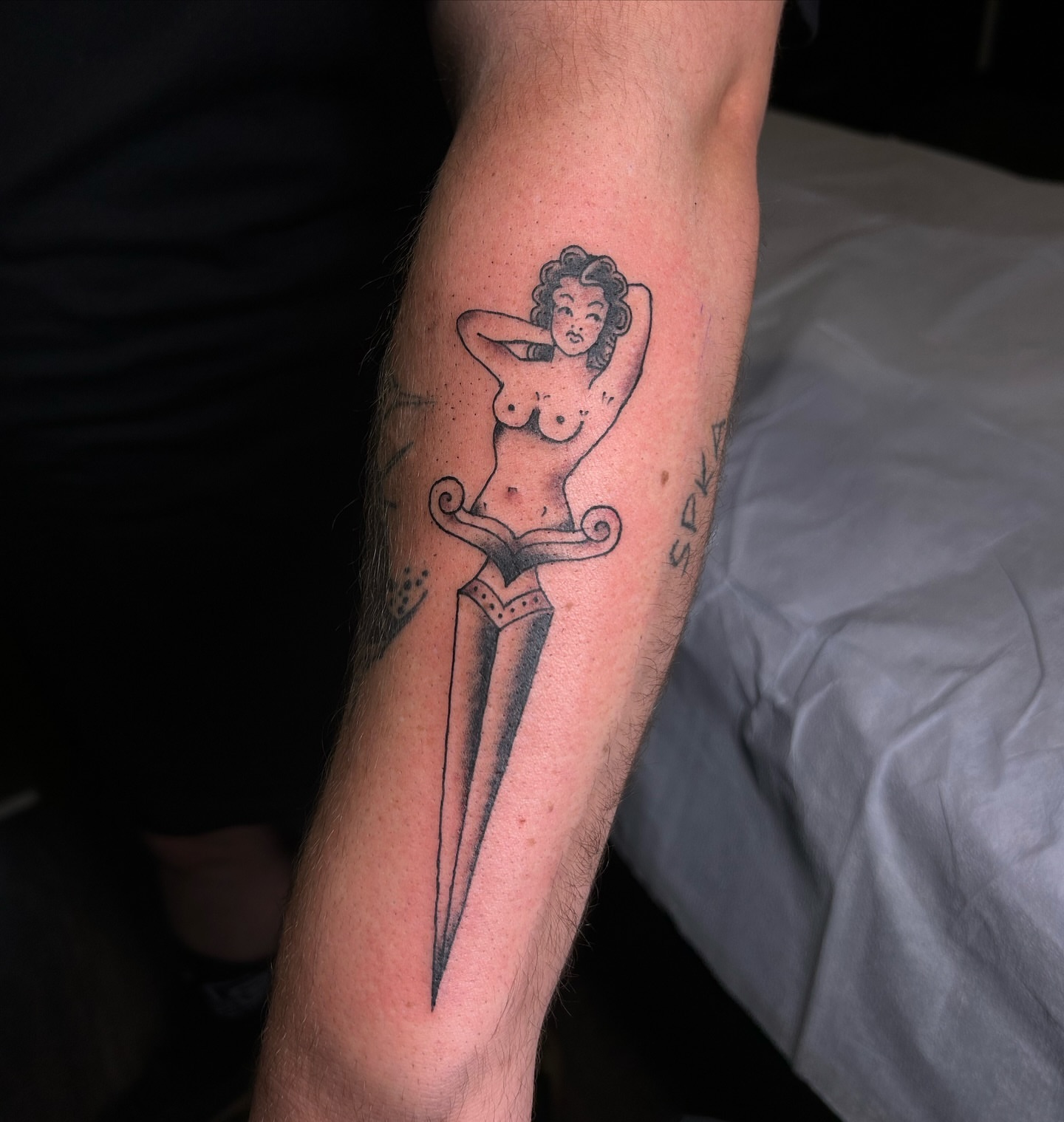 Tattoo by @rubyparkertattoos — black_and_grey