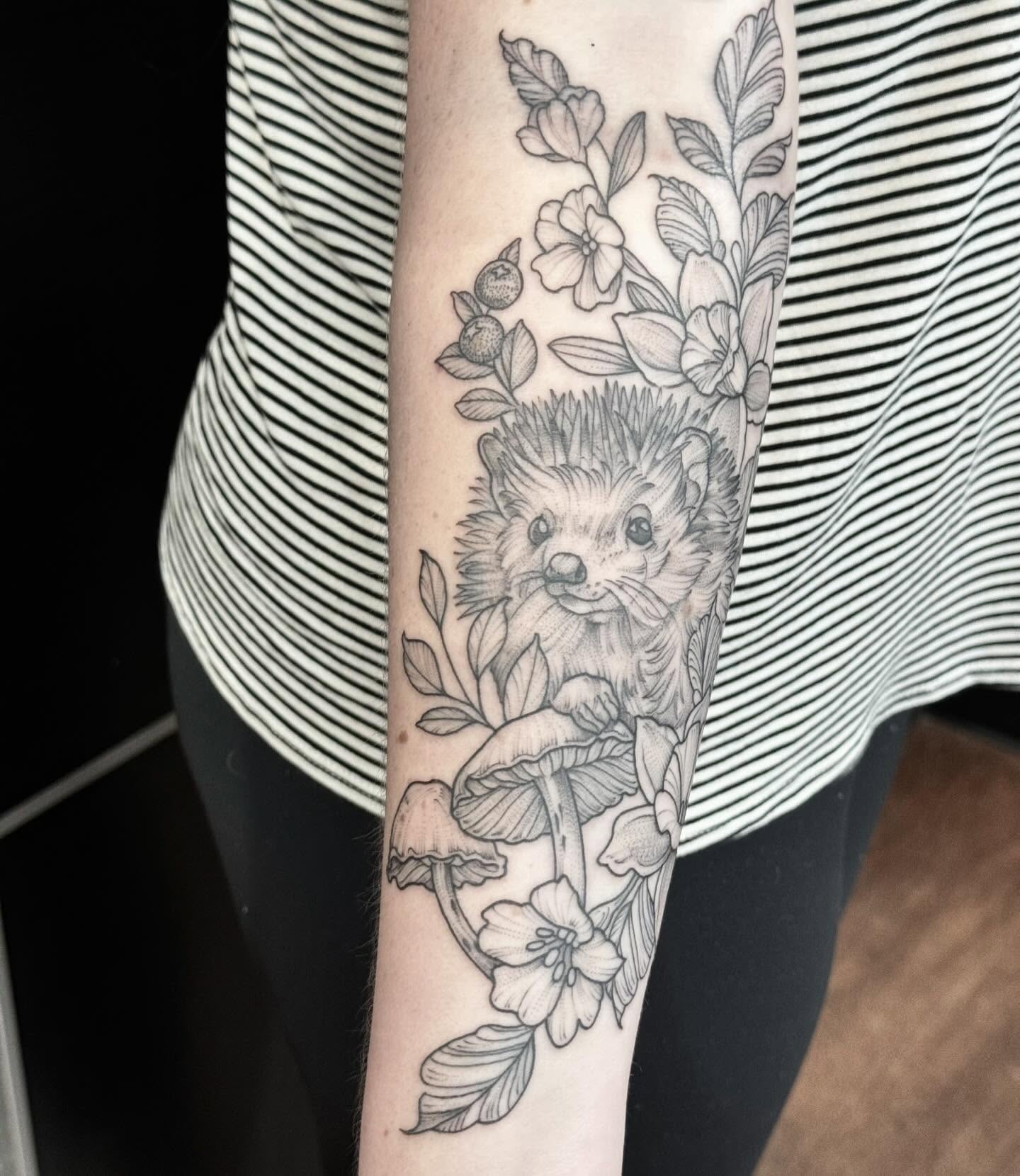 Tattoo by @kmarsdentattoos — black_and_grey, realism