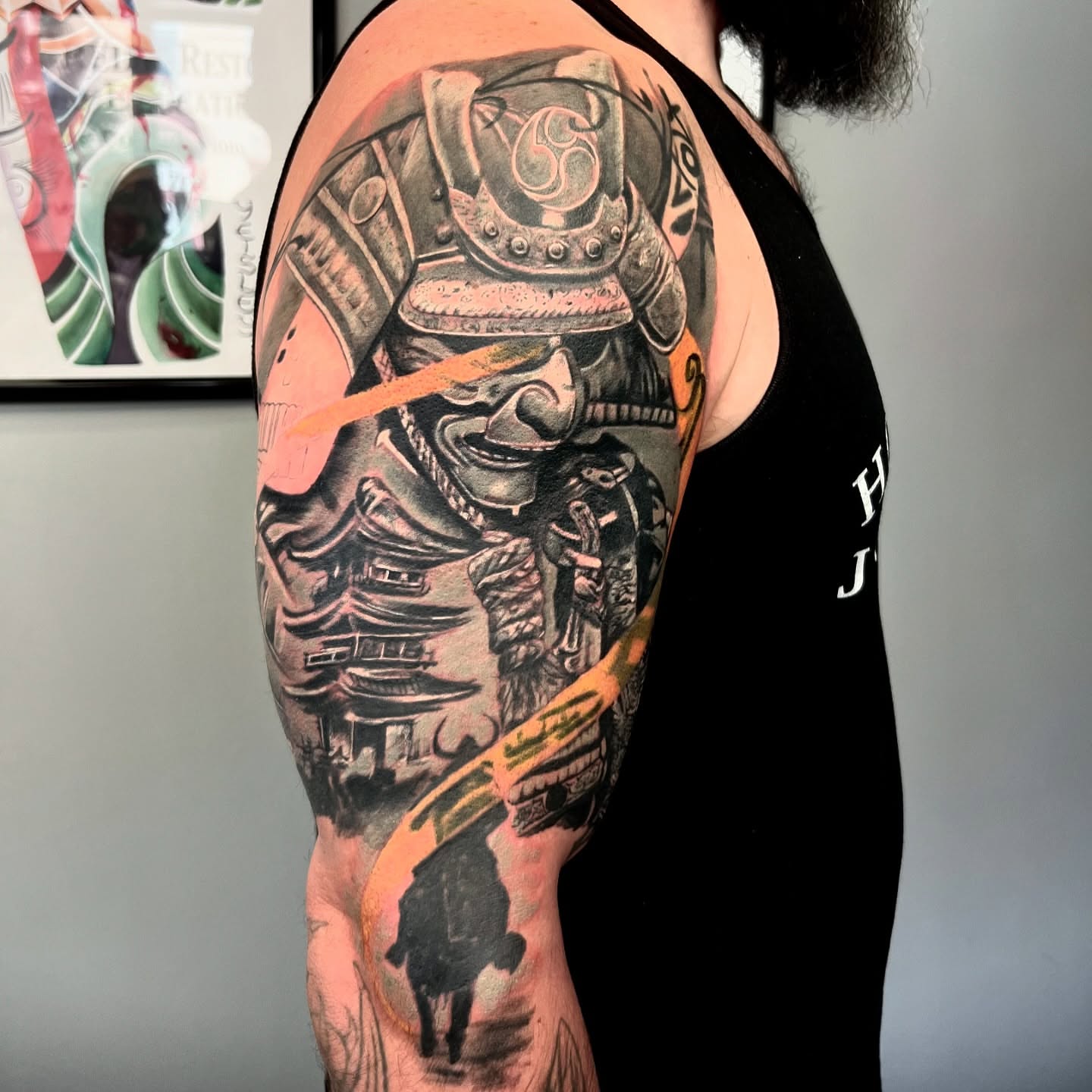 Tattoo by @ozzyblacklinetattoo — black_and_grey, realism
