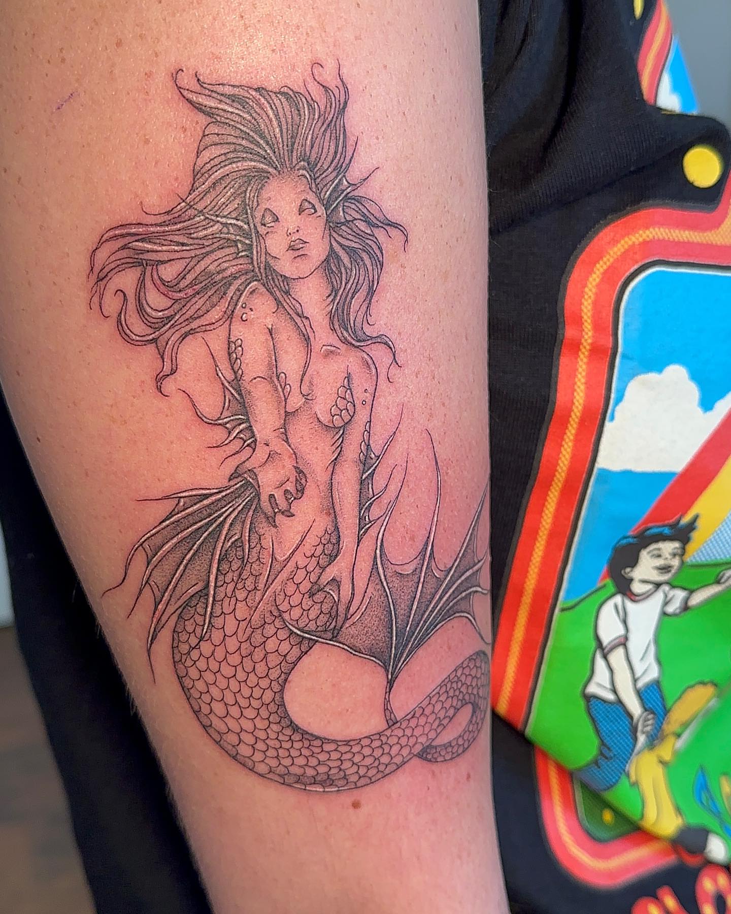 Tattoo by @bboujeeink2 — black_and_grey